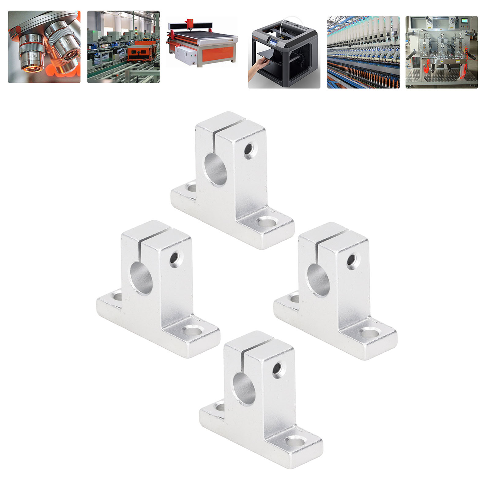 Sk10 4-teilige Vertikale Aluminium-linearlagerhalterung Für Linearstangen Mit 10 Mm Durchmesser