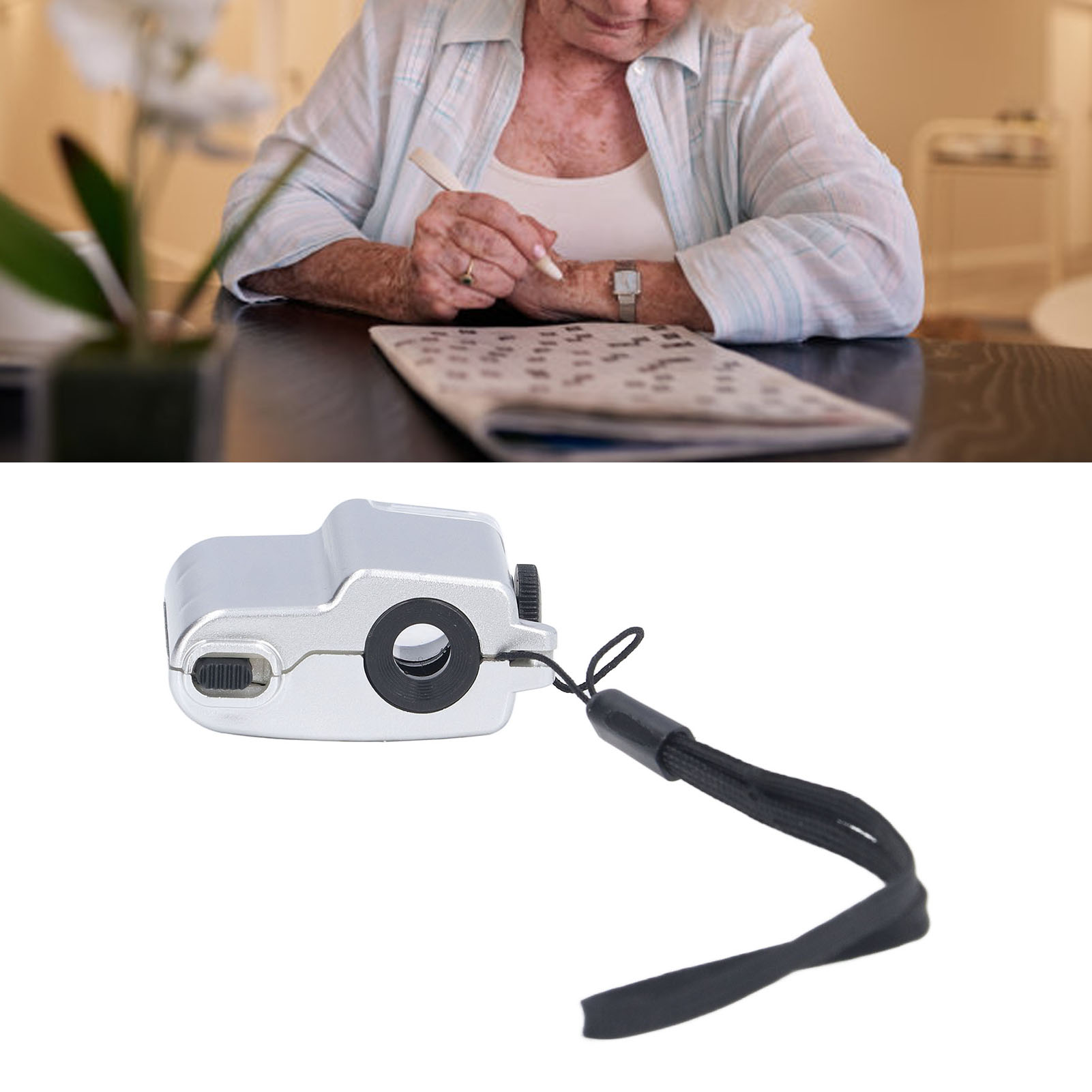 Tragbare Lupe Zur Antiquitätenbegutachtung, Leistungsstarkes Mini-mikroskop, 55-fache Vergrößerung, Mit Led-beleuchtung