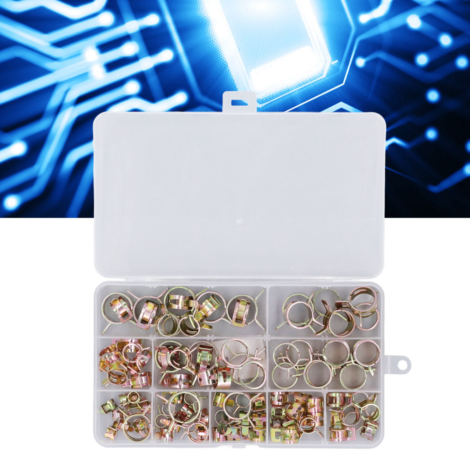 Verzinkte Elastische Schlauchschellen Für Rohre, Rohrbefestigungen Und Ringschlauchschellen (6-17 Mm)