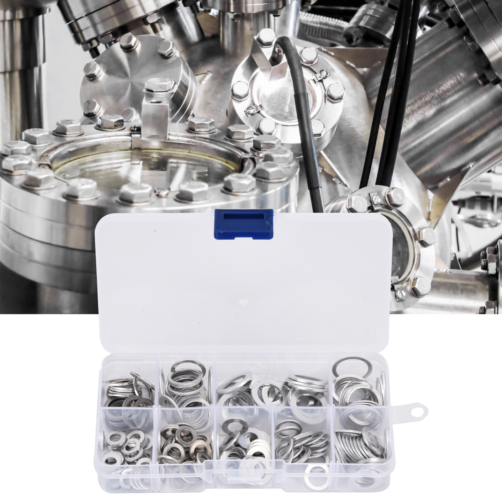 Packung Mit 200 Hochwertigen Aluminiumscheiben, Hitzebeständig, Verpackt In Einer Schachtel.