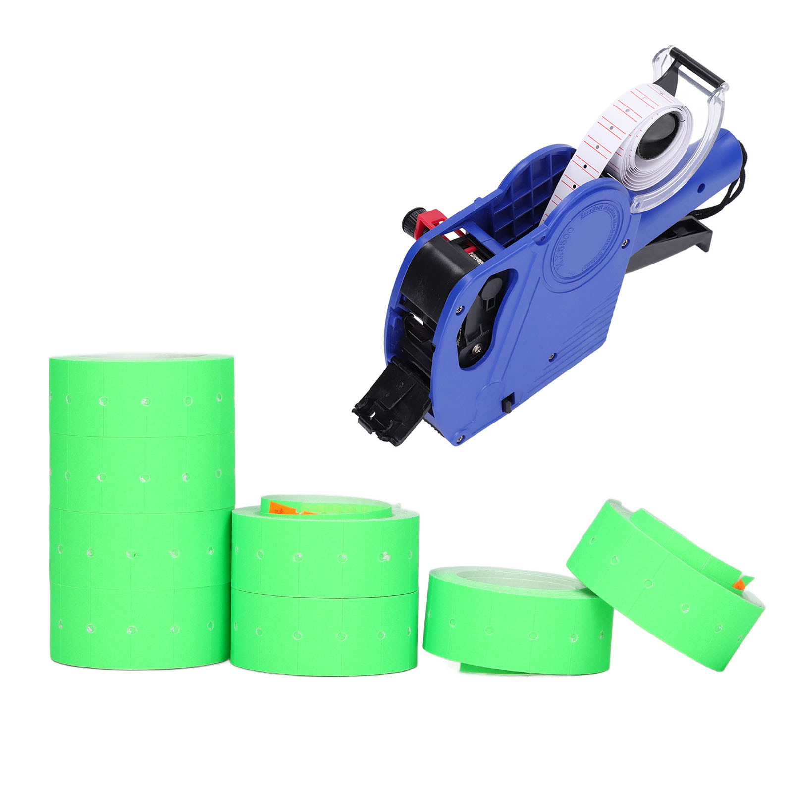 Mx5500 Einzeiliges Preisschildpapier (3 Rollen Pro Packung, 15.000 Blatt) Supermarkt Einzeiliges Preisschildpapier 2112mm, Fluoreszierendes Grün.