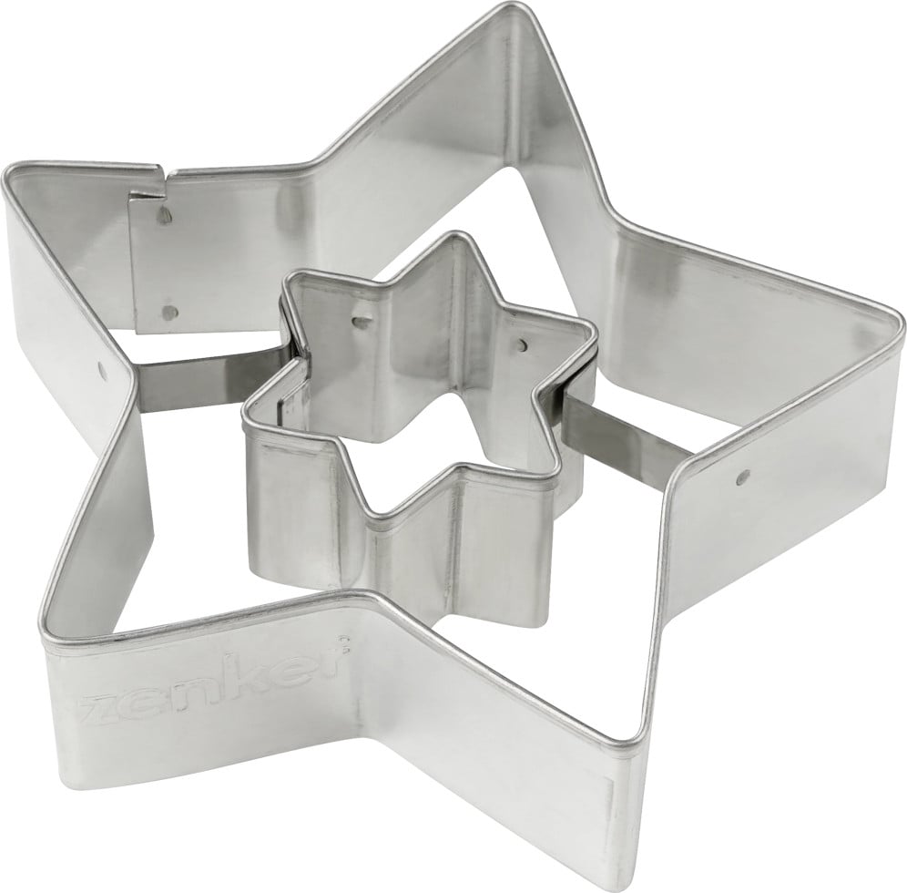 Zenker - Ausstecher Linzer Stern 6,5 x 6,8 x 2 cm Ausstechform Plätzchenform Bild 3