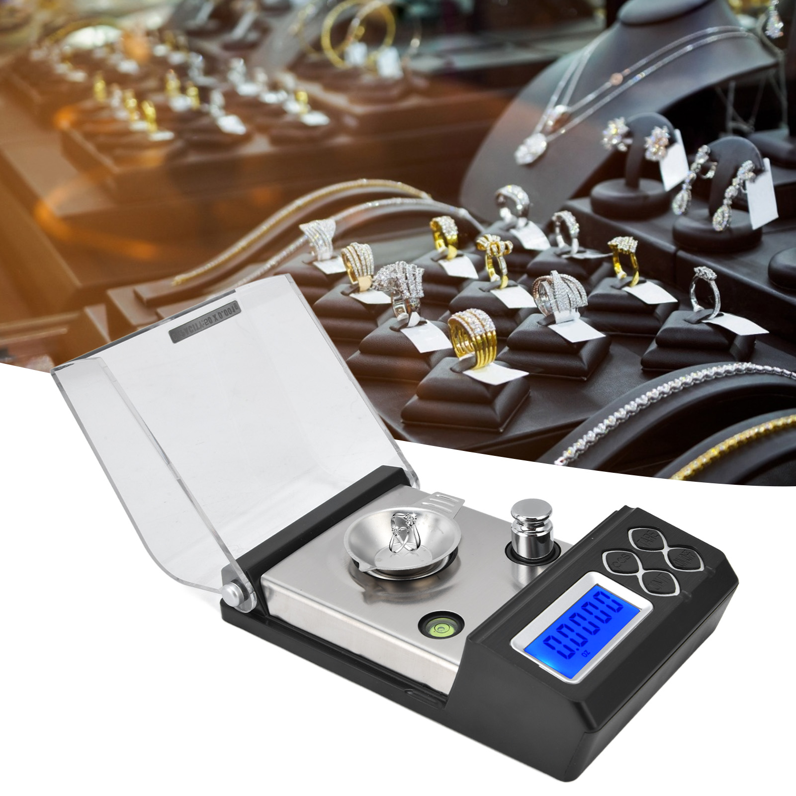 Hochpräzise Elektronische Waage, Karat-gewichtswaage, Goldschmuckwaage, Tragbare Präzisionswaage In Gramm, 50 G/0,001 G.
