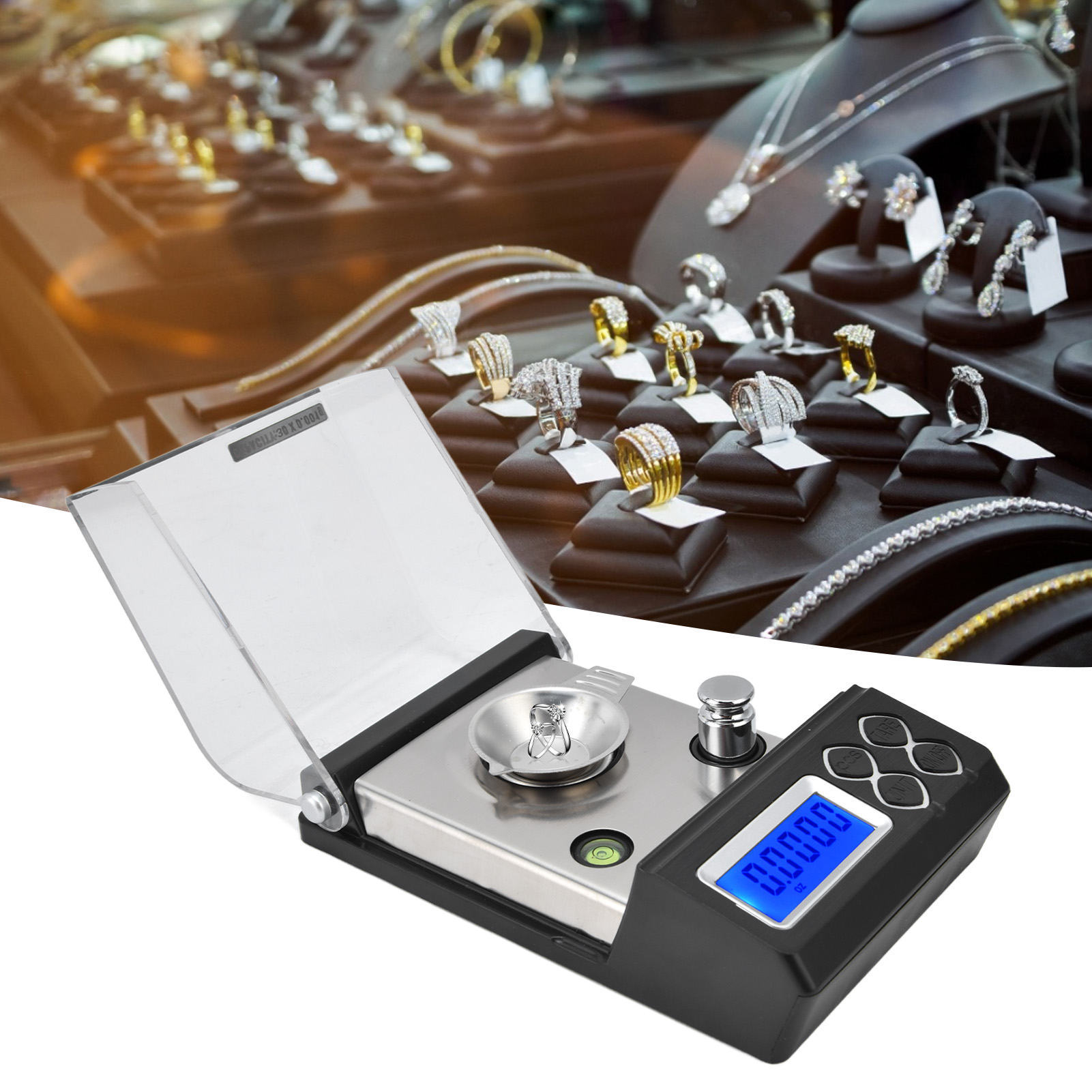Hochpräzise Elektronische Waage, Karat-gewichtswaage, Goldschmuckwaage, Tragbare Präzisionswaage In Gramm, 30 G/0,001 G.