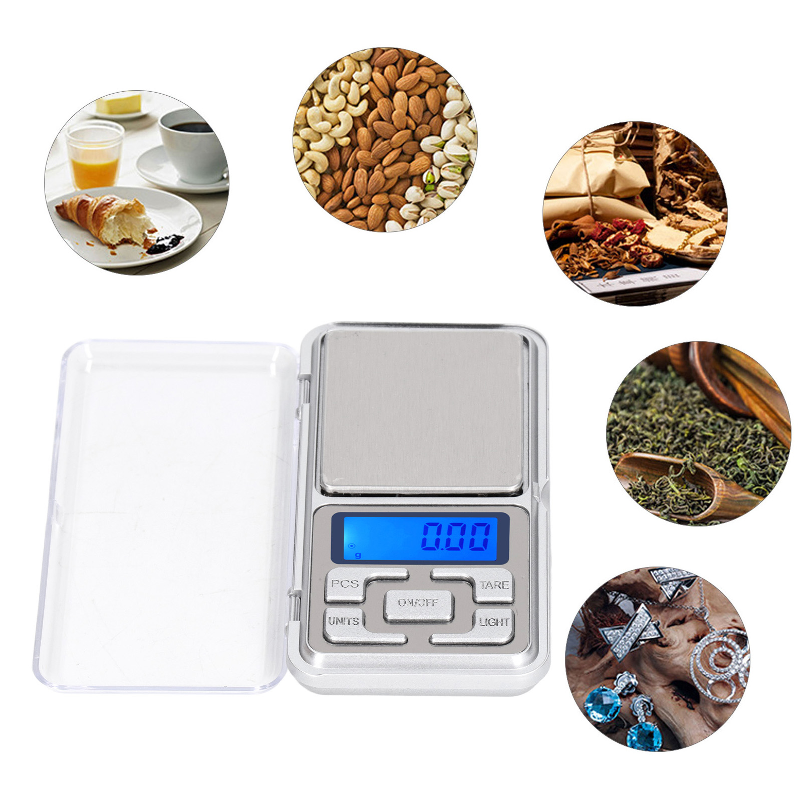 Präzisionswaage Für Karat, Mini-elektronikwaage, Handywaage, Präzisionswaage Für Schmuck, Lippenstiftwaage, Lebensmittelwaage, 200 G/0,01 G