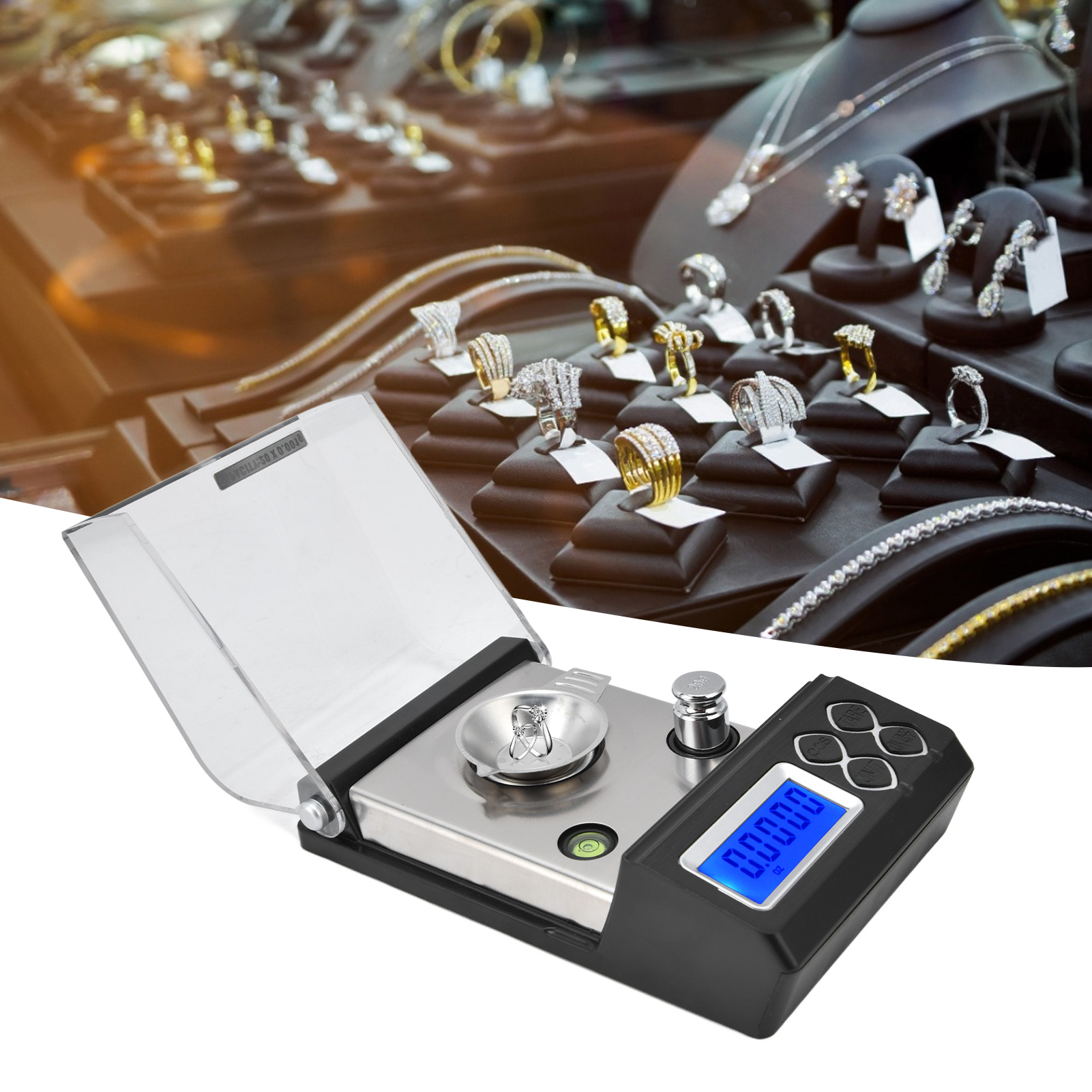 Hochpräzise Elektronische Waage, Karat-gewichtswaage, Goldschmuckwaage, Tragbare Präzisionswaage In Gramm, 20 G/0,001 G.