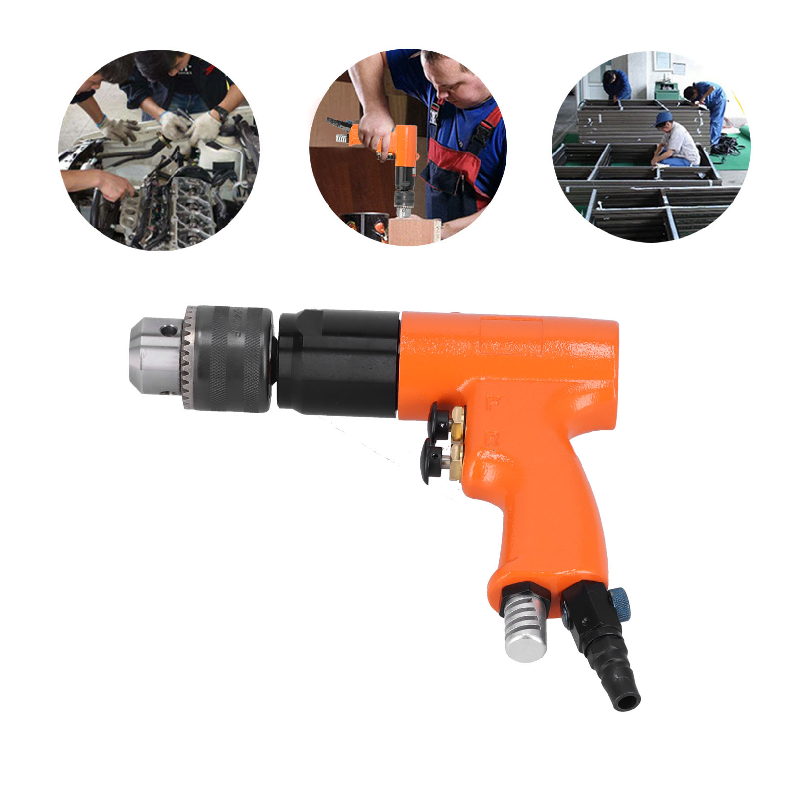 Kv-5113a Industrie-druckluftbohrmaschine, 13 Mm, Reversibel, 1/2 Zoll