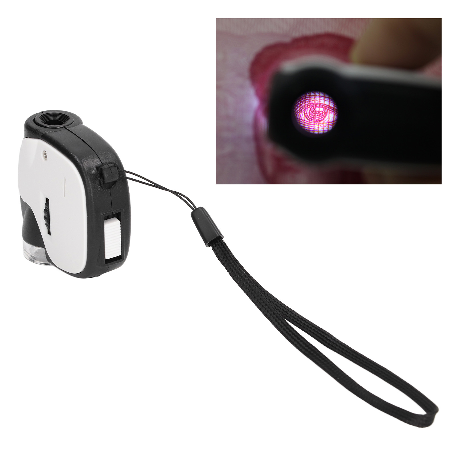 Mini-tragbare Hochauflösende 55-fache Led-lupe Für Handyhalterungen Und Mikroskope Mit Led-beleuchtung Zur Erkennung Von Gefälschten Banknoten Und Elektronischem Druck