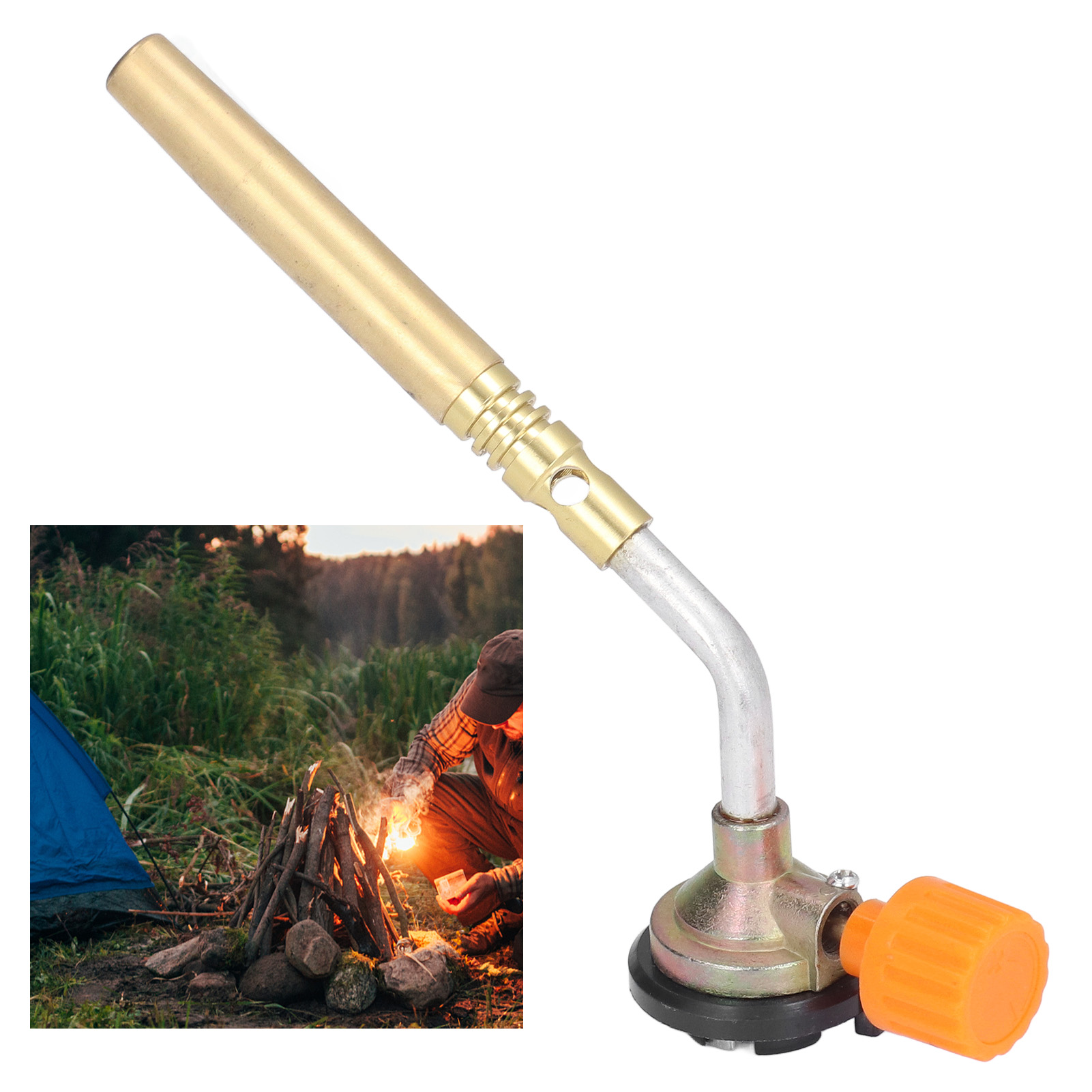 Schweißbrenner, Hochleistungs-einrohrbrenner Aus Reinem Kupfer, Geeignet Zum Schweißen Von Klimaanlagen, Kühlschränken, Außengrills, Holzkohleöfen Und Küchengrills.