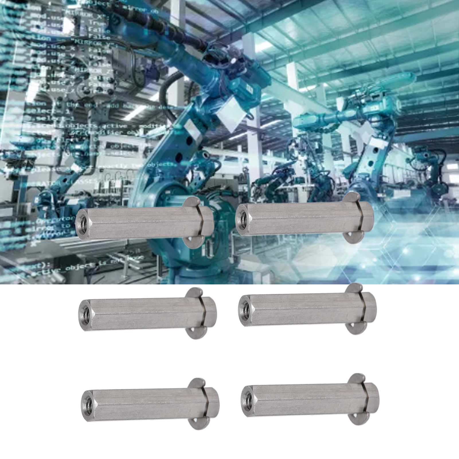 Verkauft In 10er-packungen: Sechskantwelle Aus Edelstahl Mit 8 Mm Durchmesser Und Nut Für Sicherungsring, Kompatibel Mit Gobilda Und Tetrix 4106-4008-0240