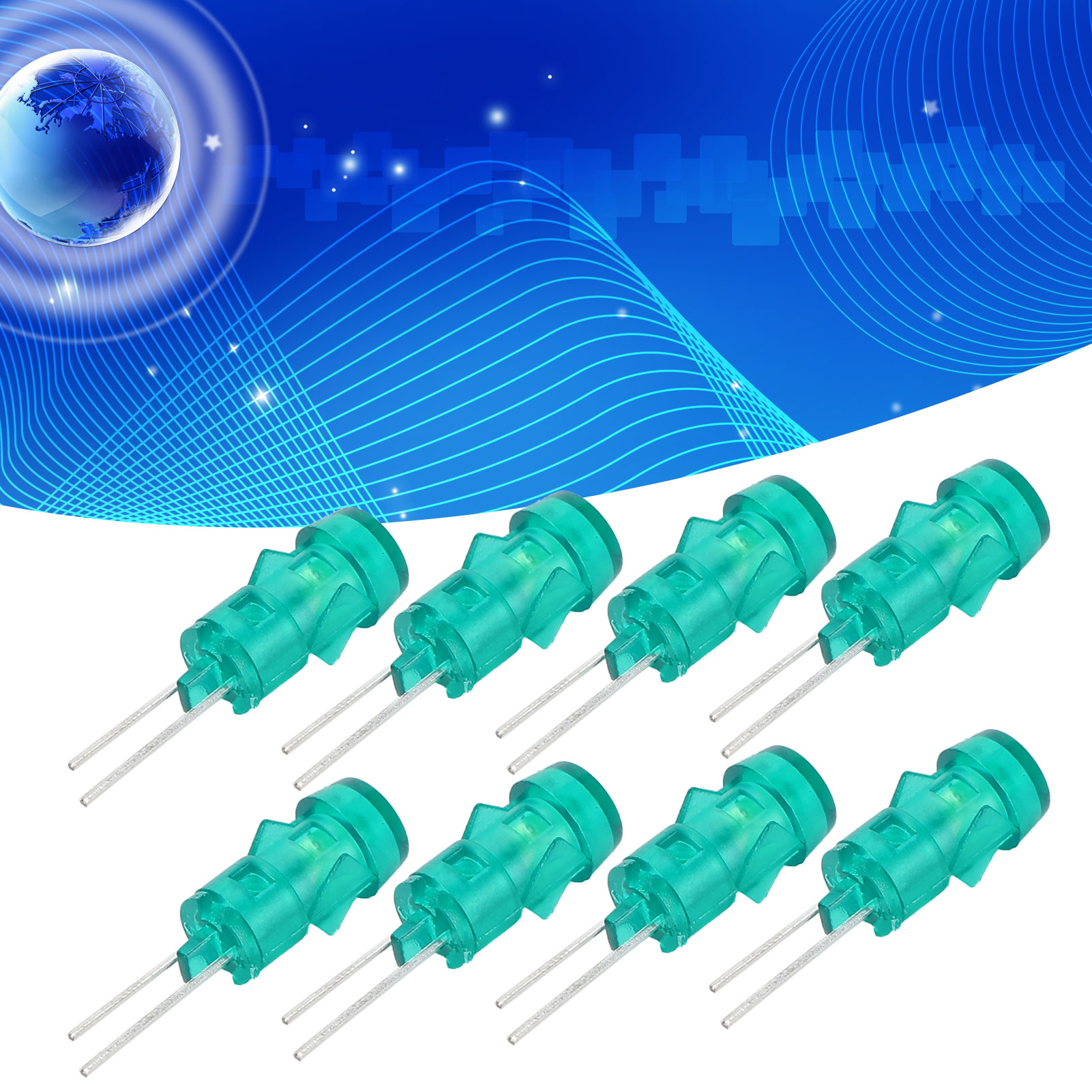 Smaragdgrüne 3-mm-f3-led Mit Flugzeuglichtabdeckung, Polycarbonat-anzeigeabdeckung, Lampenfassung Und Kunststoffgehäuse. Lampe Im Lieferumfang Enthalten.
