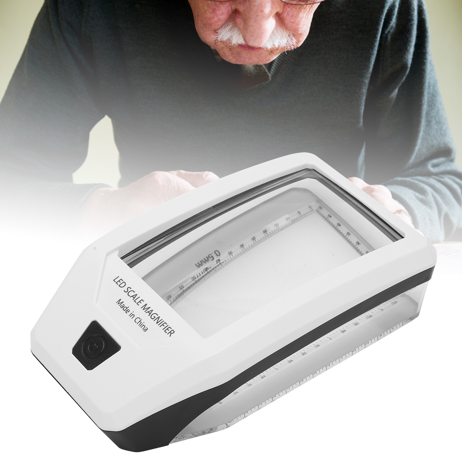 Th-8017 Multifunktionslupe Mit Graduiertem Klemmbrett Und 8 Led-leuchten Zur Antiquitätenbewertung