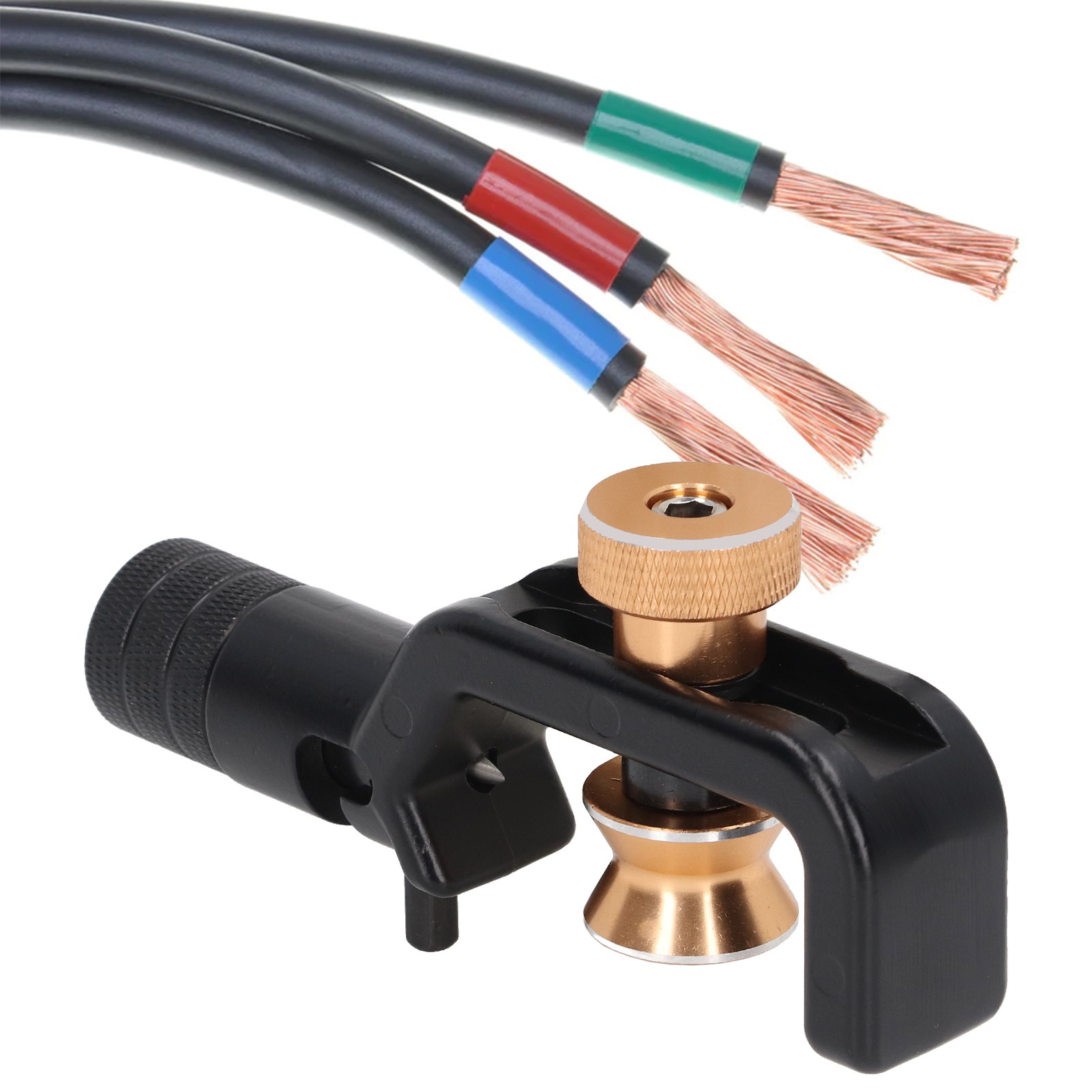 Abisolierzange Für Geschirmte Kabel, Längs- Und Queröffnungsmesser Für Kabel, Längs- Und Umfangsschnitt, Einzelkopf 8-28,6 Mm.