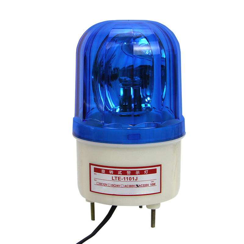 Lte-1101j Akustischer Und Optischer Alarm, 12v/220v Blinklicht, Lte-1101j-blaue 12v Blinkende Led-warnleuchte