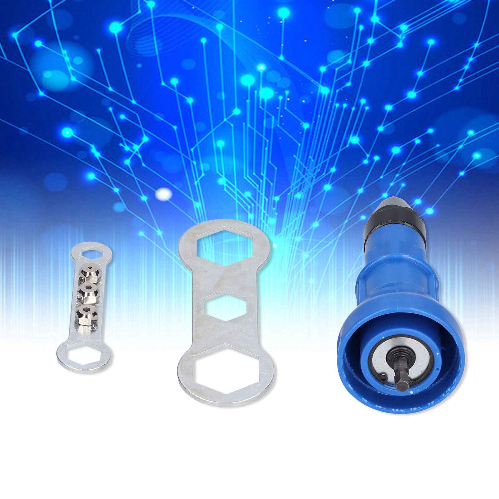 Adapter Für Elektrische Nietzange, Nietpistole, Nieten, Popnieten, Elektrische Bohrmaschine, Elektrische Nivelliervorrichtung, Nietpistole (blau)