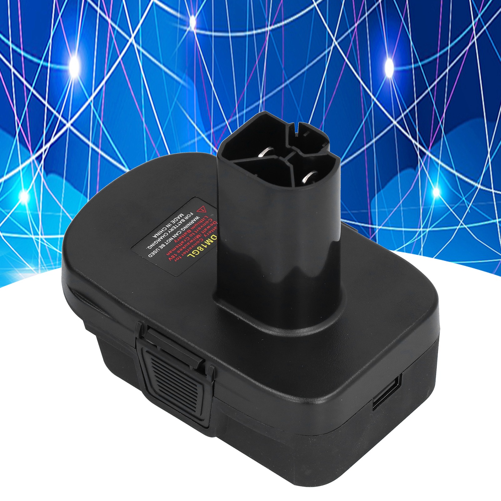 Der Akku-adapter Dm18gl Ist Kompatibel Mit 18-v-lithium-ionen-werkzeugen Von Dewalt Und Milwaukee Sowie Mit Craftsman-werkzeugen.