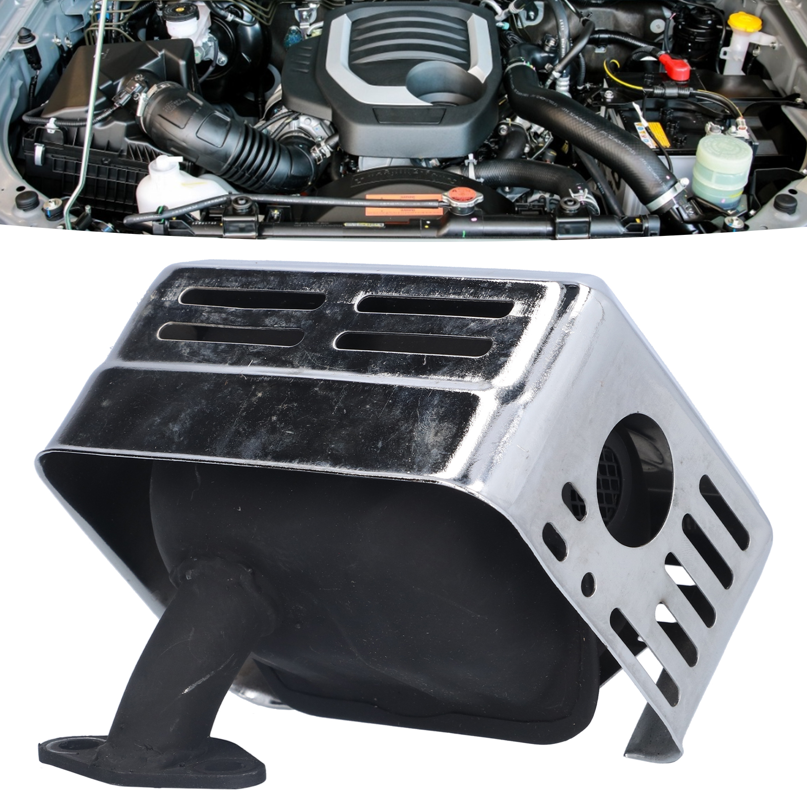 2-, 3- Und 4-zoll-gx160-benzinmotor, Generator, Wasserpumpe, Auspuffschalldämpfer, Auspuffrohr Mit Dichtung, Silber