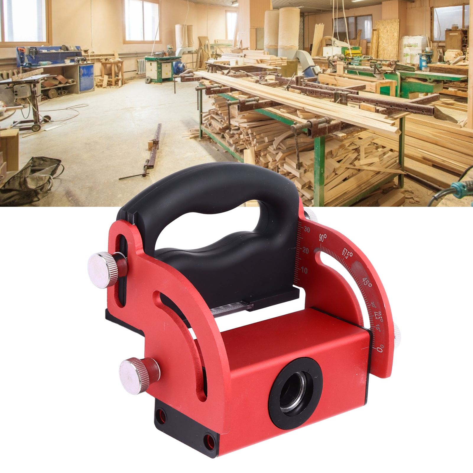 Tragbares Lochsuchgerät Für Die Holzbearbeitung, Mehrwinkel-fasenwerkzeug, Markierungs- Und Bohrwerkzeug, Werkzeug Für Die Plattenmontage Und -installation