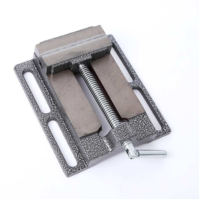 19 Mm (3/4 Zoll) Einzelbacken-flachschraubstock Für Amerikanische Fräsmaschinen, Bohrvorrichtungen, Holzbearbeitungs-werkbankschraubstock, 10 Cm (4 Zoll) Grau.