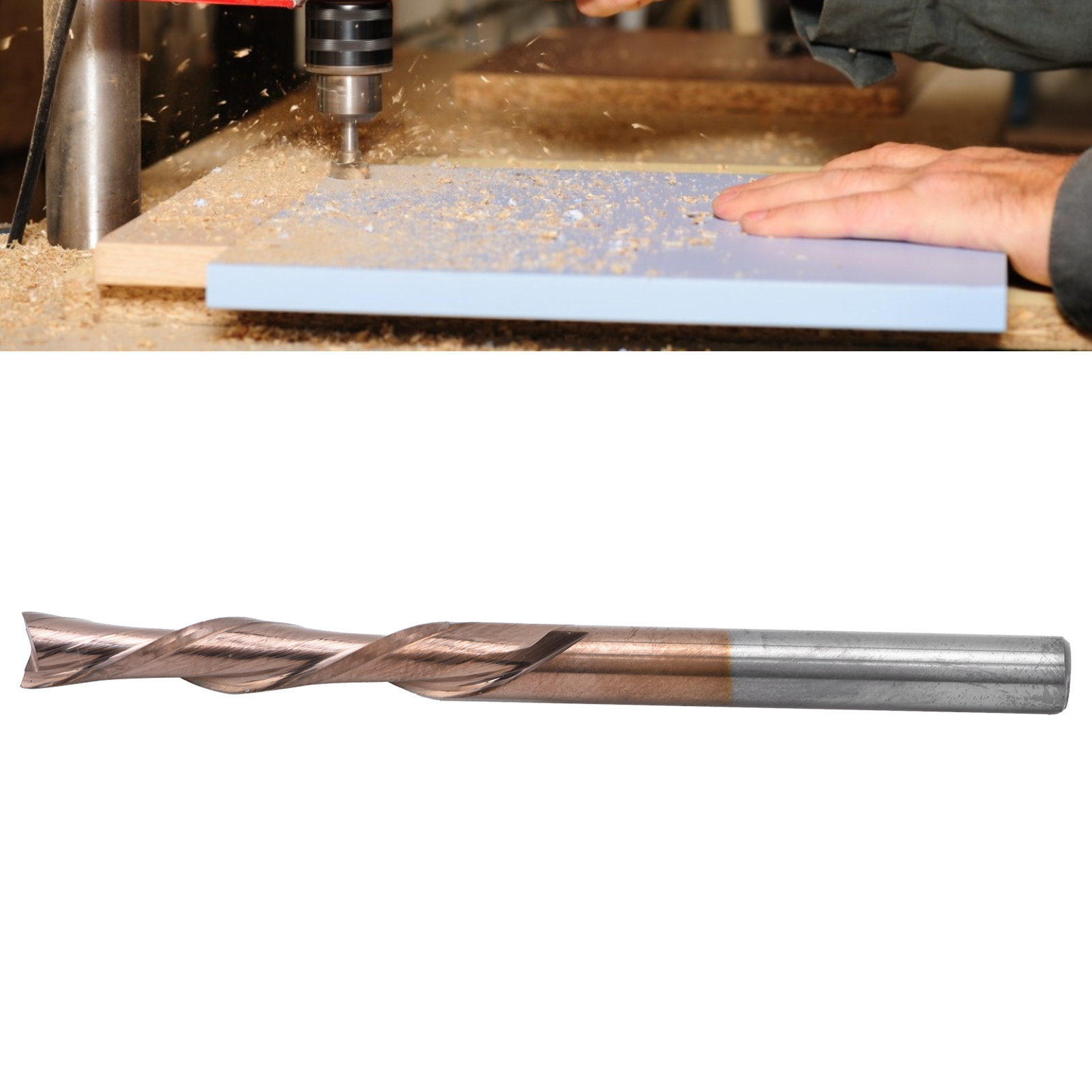 Doppelseitiger Holzfräser Für Linkshänder, Aus Wolframkarbid-bronze-stahl, 442255l