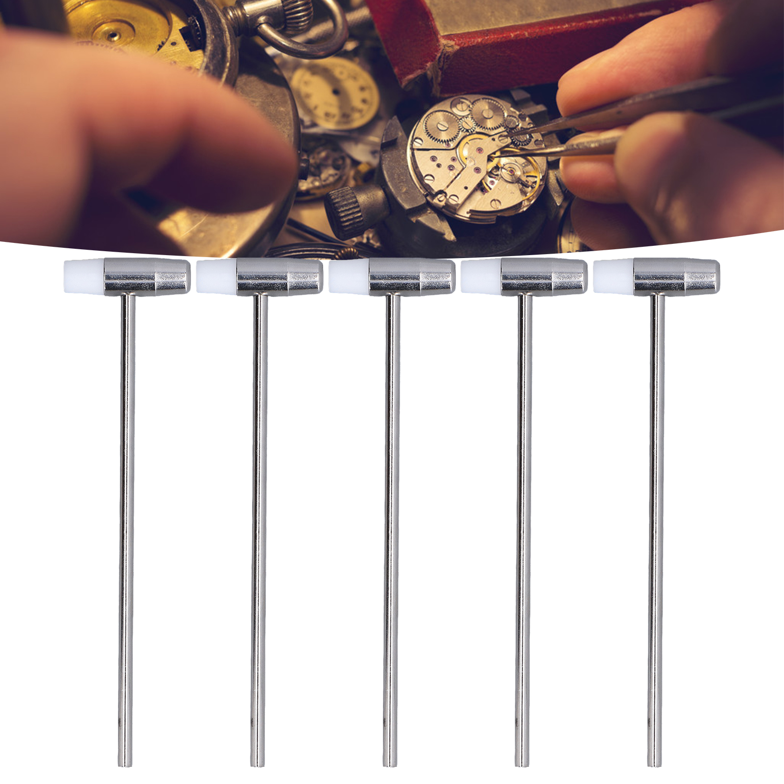 6,5 Zoll Großer Miniatur-doppelkopfhammer Für Kreative Hobbys (uhren, Holzbearbeitung, Spielzeug, Kunsthandwerk, Lederverarbeitung, Musikinstrumente Usw.).