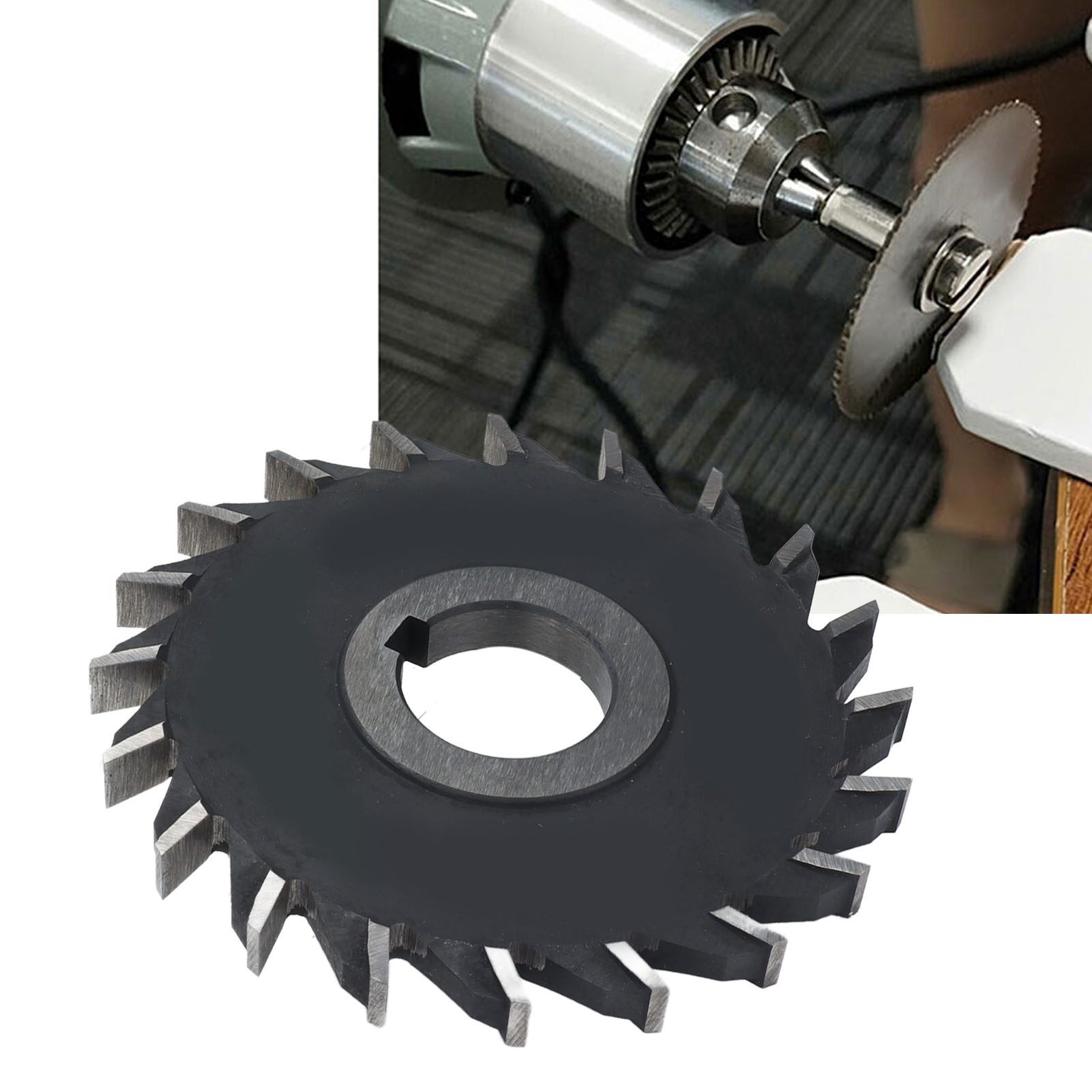 Dreiseitiger Fräser Aus Schnellarbeitsstahl Mit Geraden Zähnen Zum Schneiden Eines Durchmessers Von 12510 Mm.
