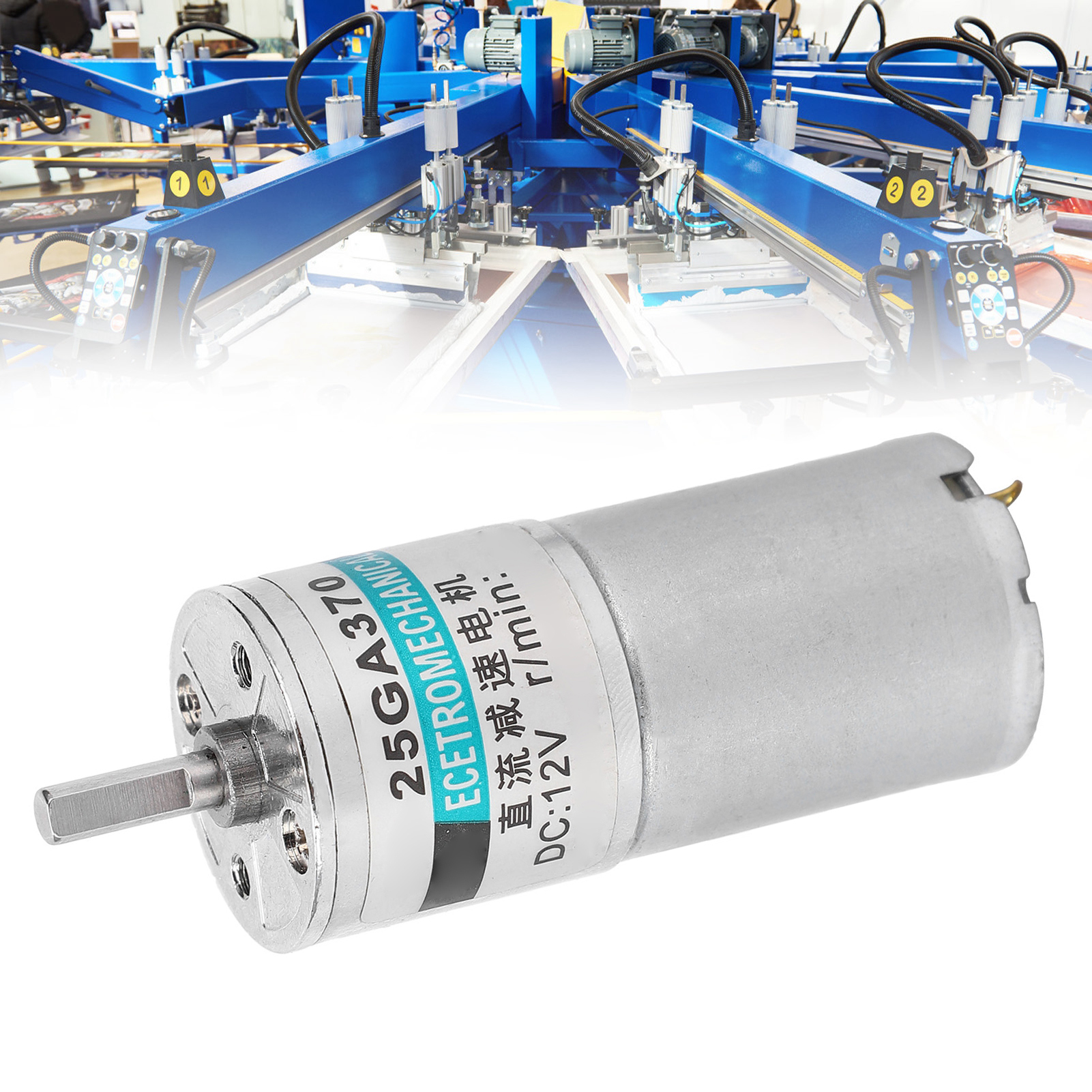 12-v-gleichstrom-miniaturgetriebemotor Mit Halterung Xd-25ga370+, Niedrige Drehzahl (5 U/min) Vorwärts Und Rückwärts
