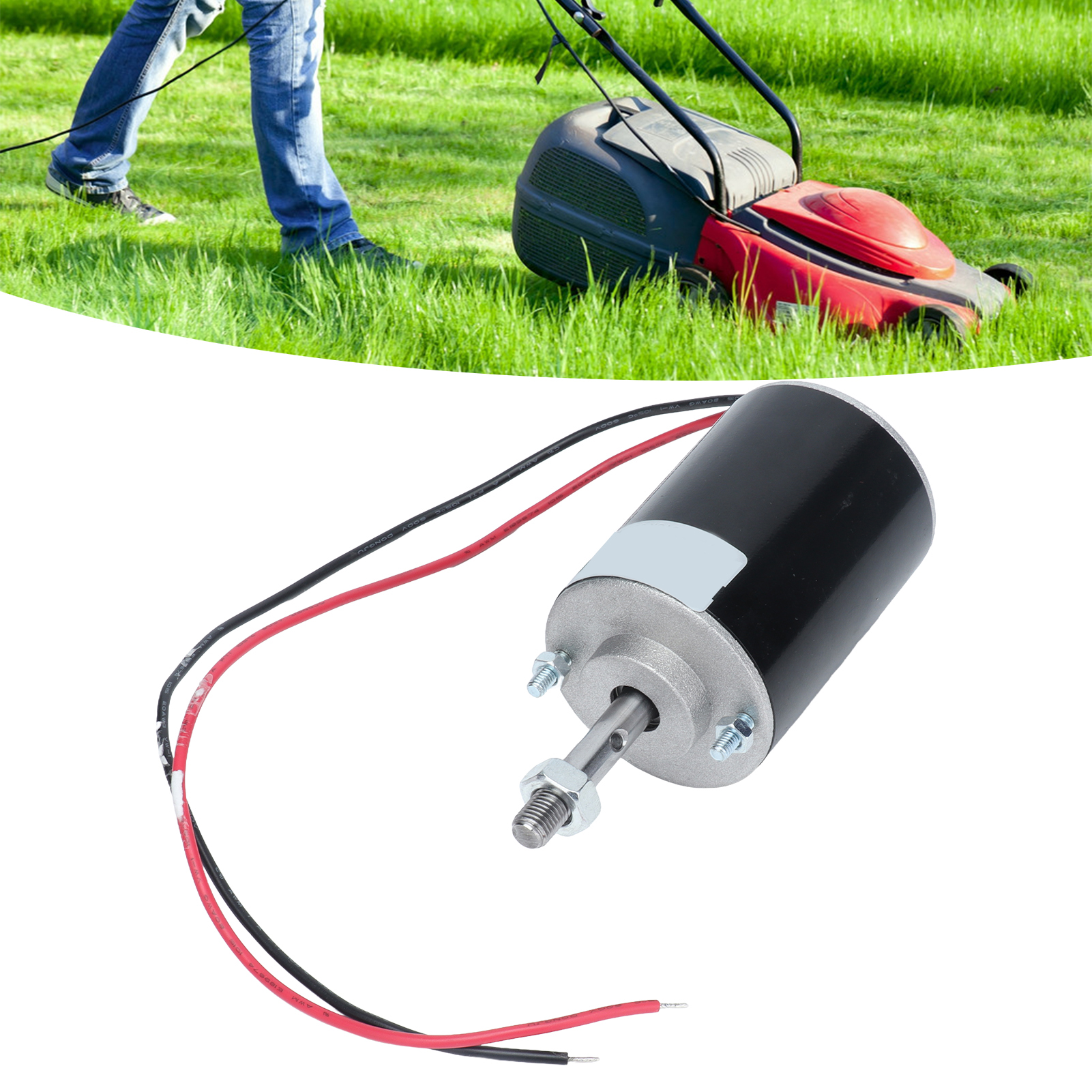Xd-3420 Hochgeschwindigkeits-gleichstrommotor Mit Permanentmagnet, Gewinde, 30 W + Netzteil + 12-v-drehzahlregler, 3500 U/min