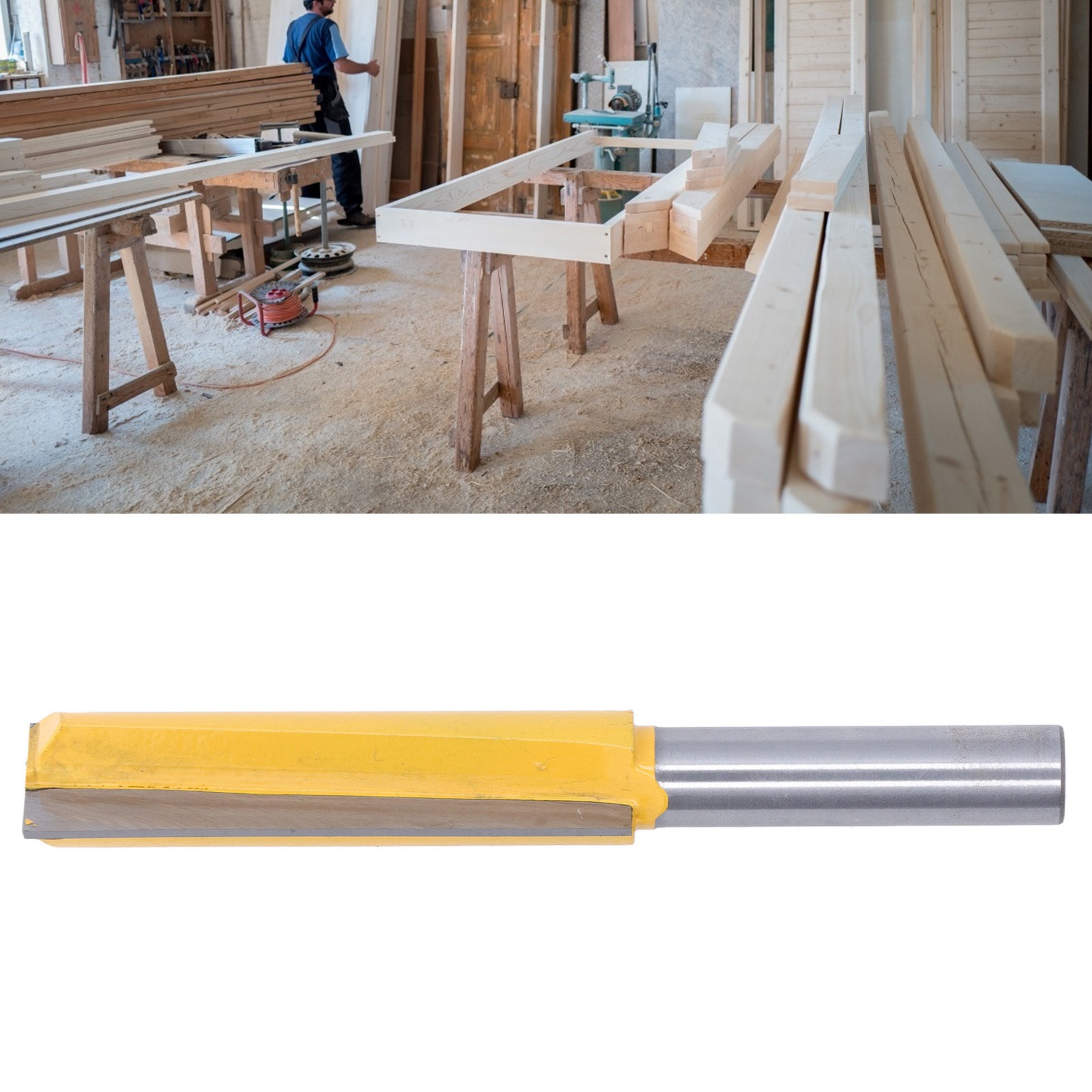 Langer Flachbodenfräser, Nutfräser, Gerader Fräser, Fräskopf Für Graviermaschinen, Holzbearbeitungsfräser, Flachbodenfräser