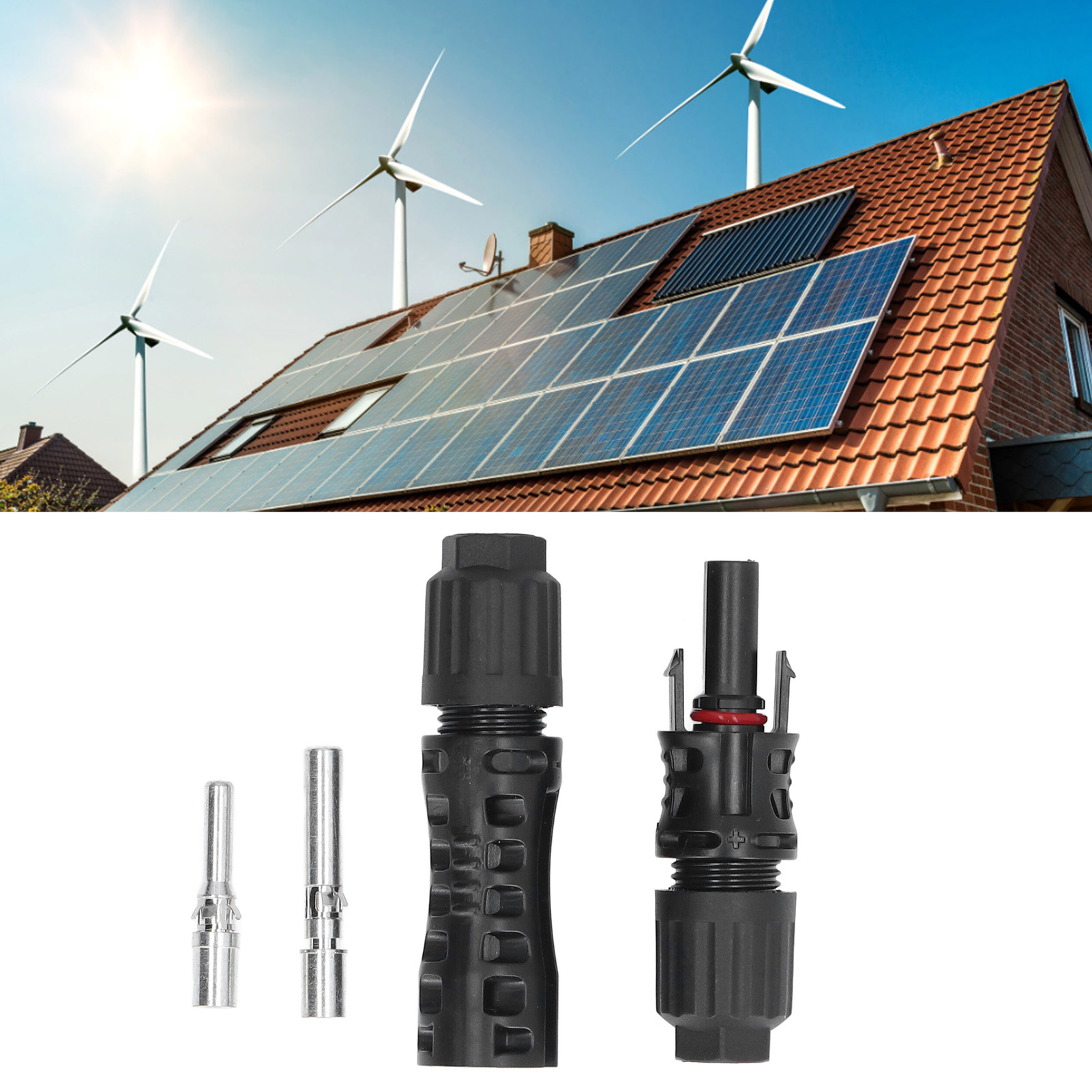 Wasserdichter Mc4-stecker Für Solarzellenmodule, 1500-v-stecker