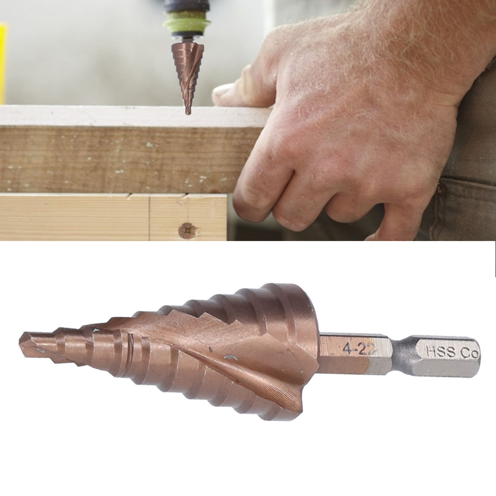 Bohrer Von 4 Bis 22 Mm, Hss-multifunktions-trapeznutbohrer