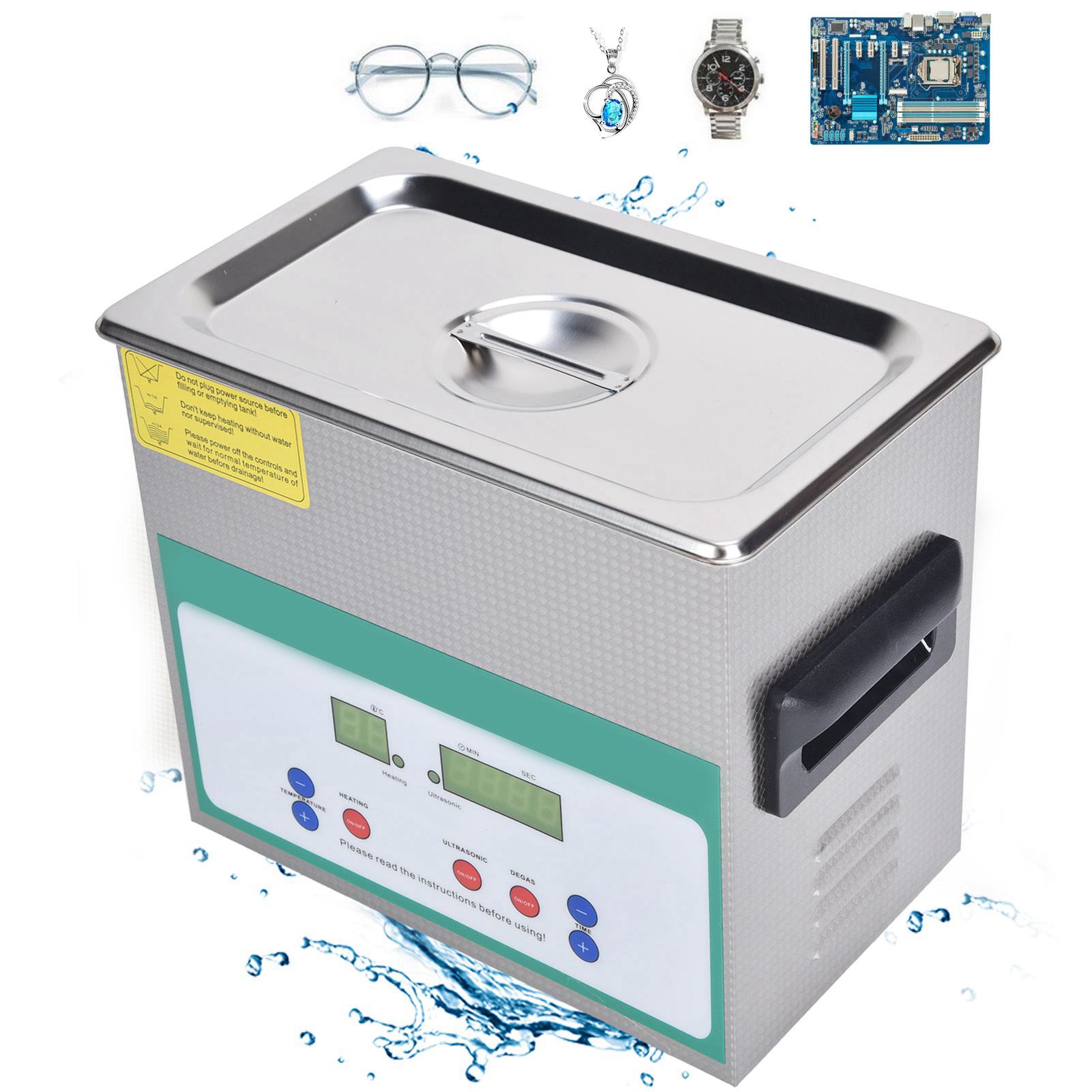 Dk-230htd Programmierbarer Ultraschallreiniger (verbesserte Version), 3,2 L, 120 W, Europäischer Standard 200–240 V