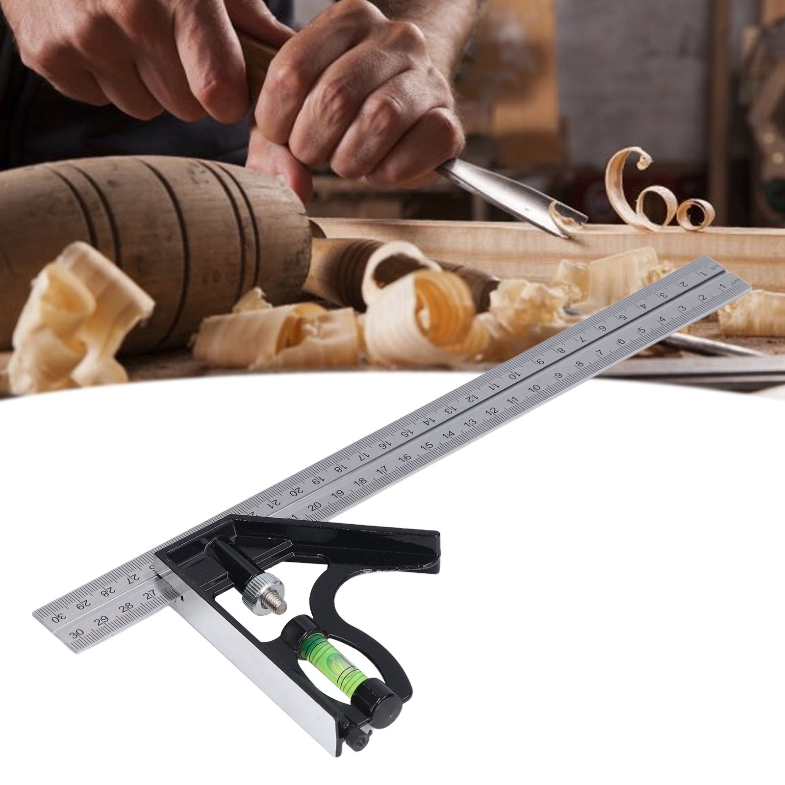 30 Cm Multifunktionaler Stahlwinkelmesser Für Die Holzbearbeitung