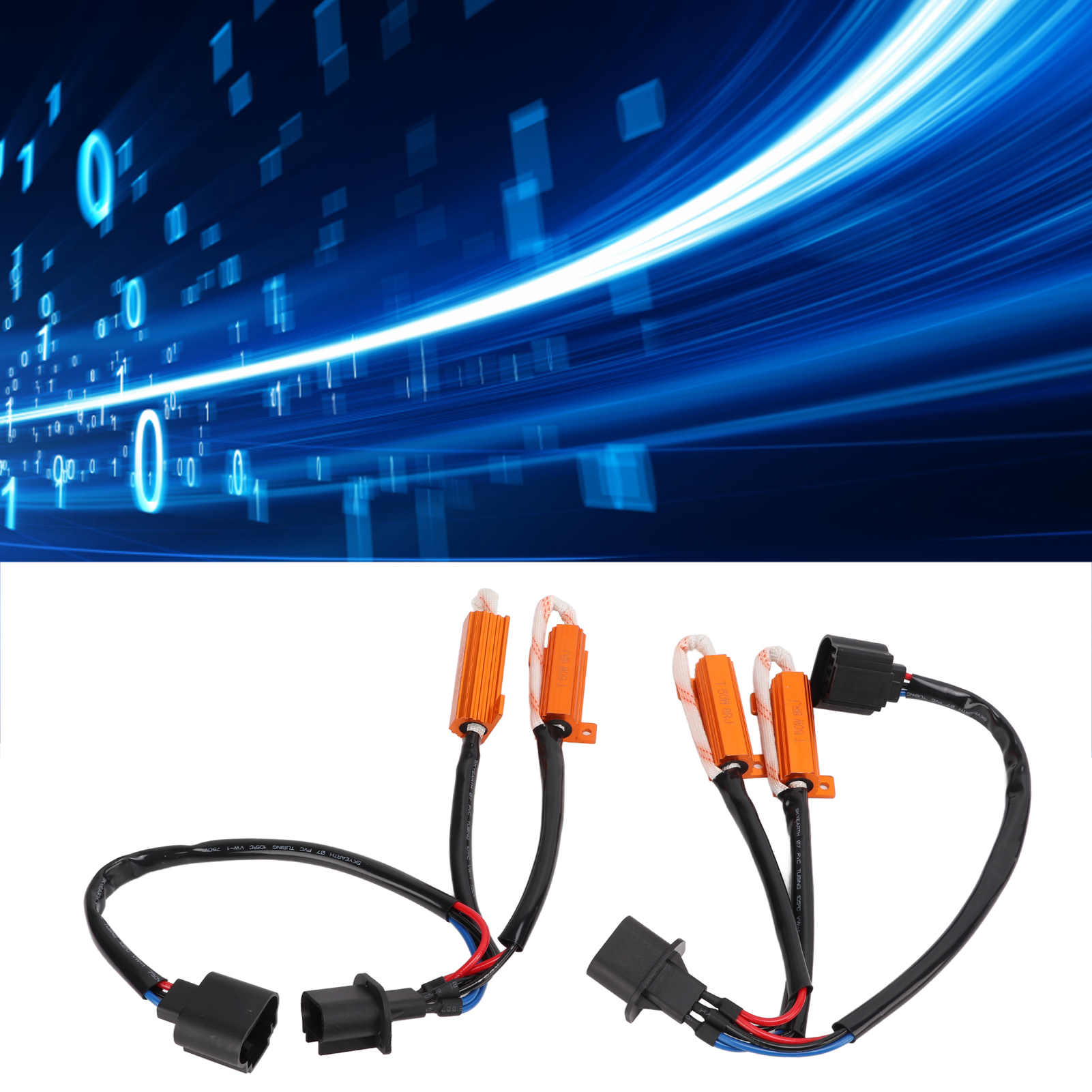 Led-decoder H13 Behebt Fehlercodes. Elektronischer Decoder T50w8rj, Ein-draht-doppelwiderstandsdecoder.