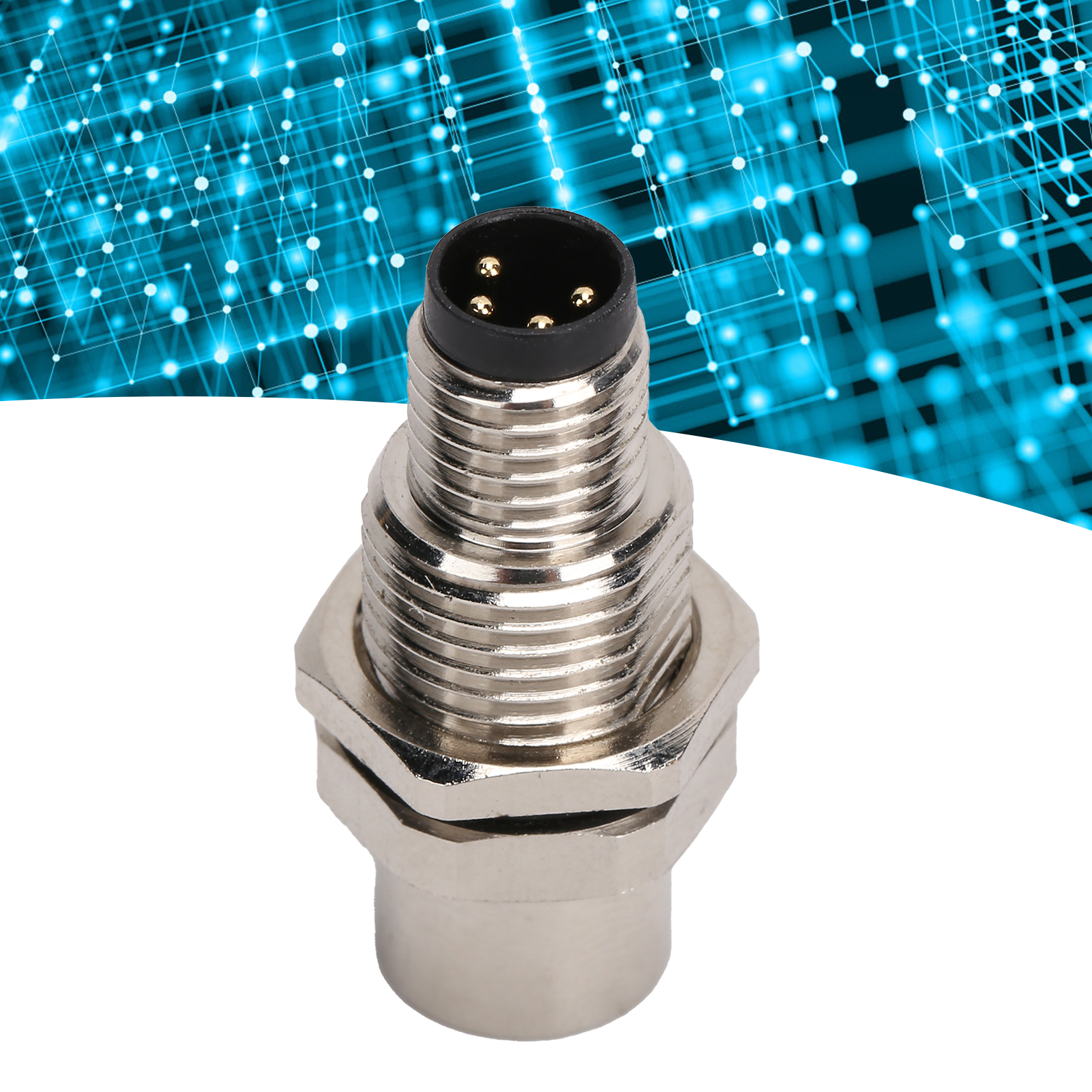 Metalladapter Typ M8-i4, Wasserdichter M8-stecker