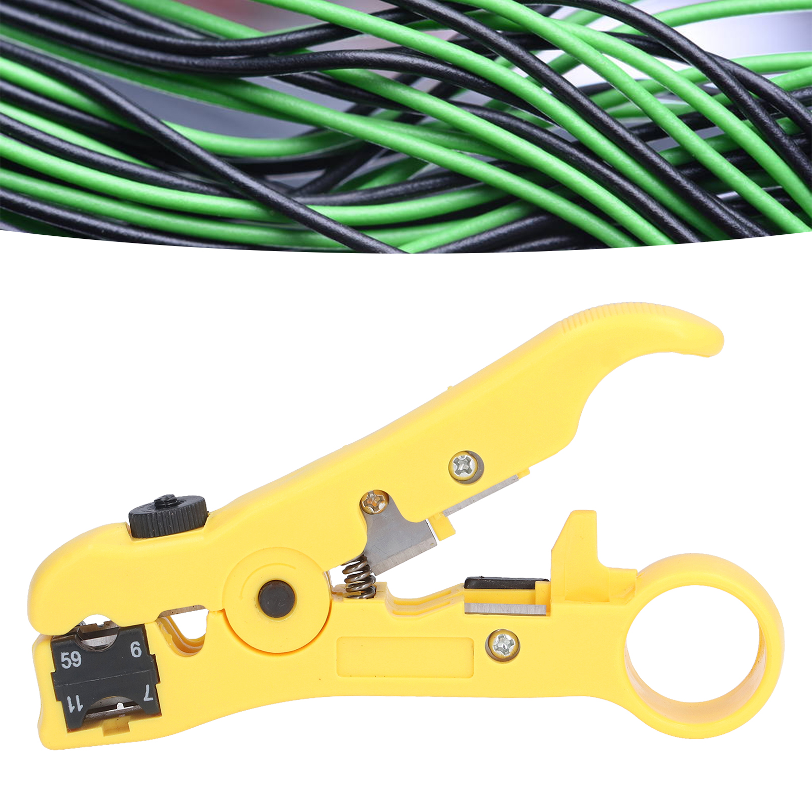 Manueller Abisolierer Für Netzwerkkabel - Multifunktionaler Abisolierer Für 5-7 Koaxialkabel Mt-505