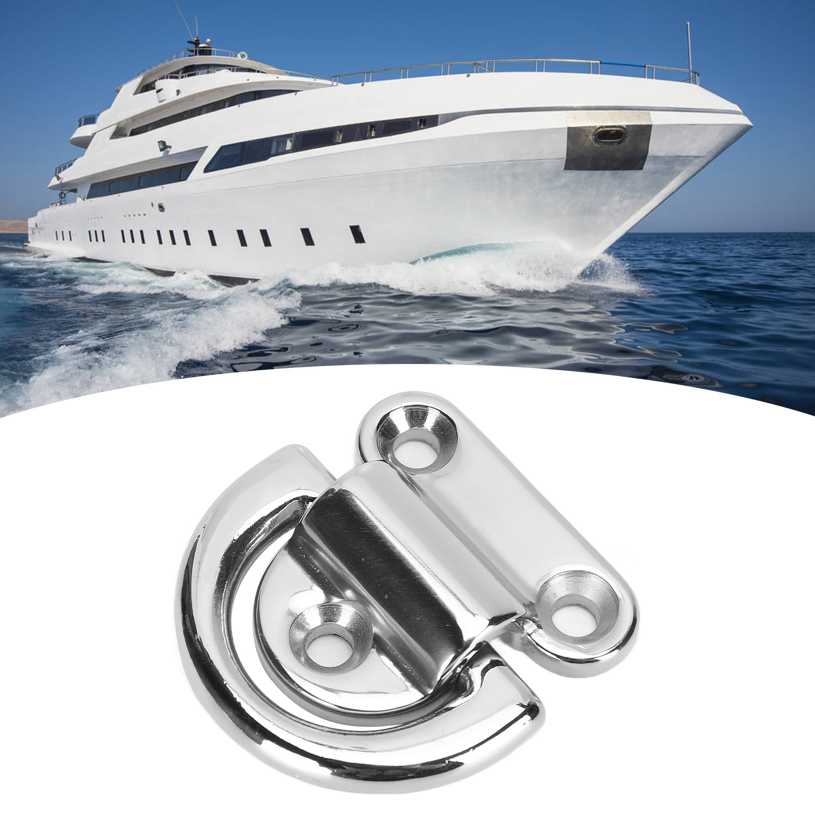Marine-d-ringe, Edelstahl 316, Schiffsanker, Marine-d-verbindungsringe, Festmacherringe Für Yachten, 6 Mm.