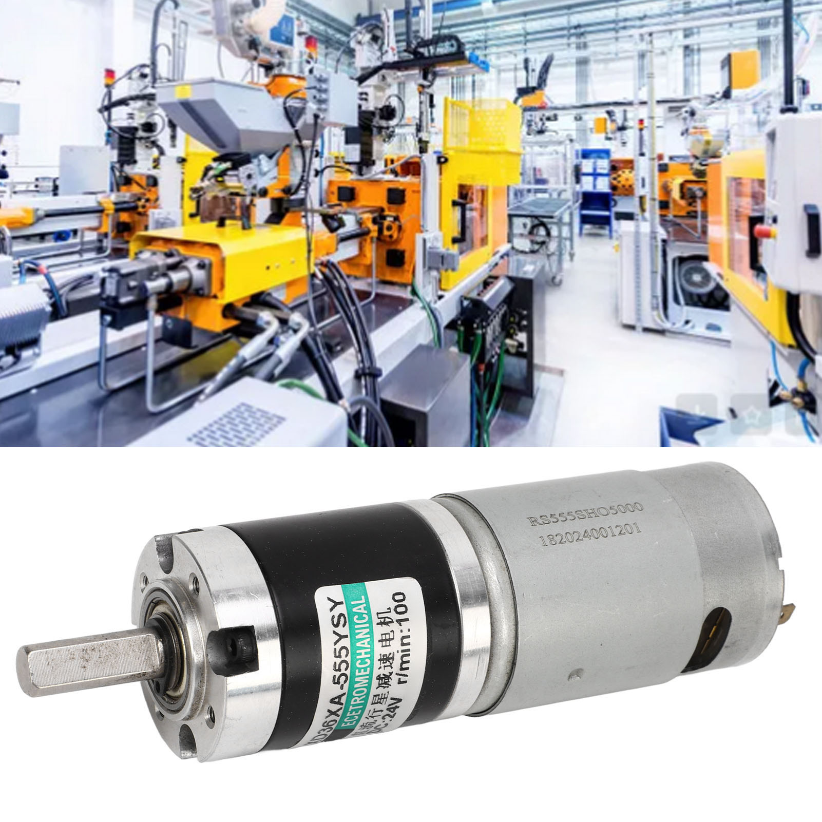 Xd36xa-555ysy-24v Dc Miniatur-elektromotor Mit Variabler Drehzahl Und Reversiergetriebe, Niedrige Drehzahl, 100 U/min