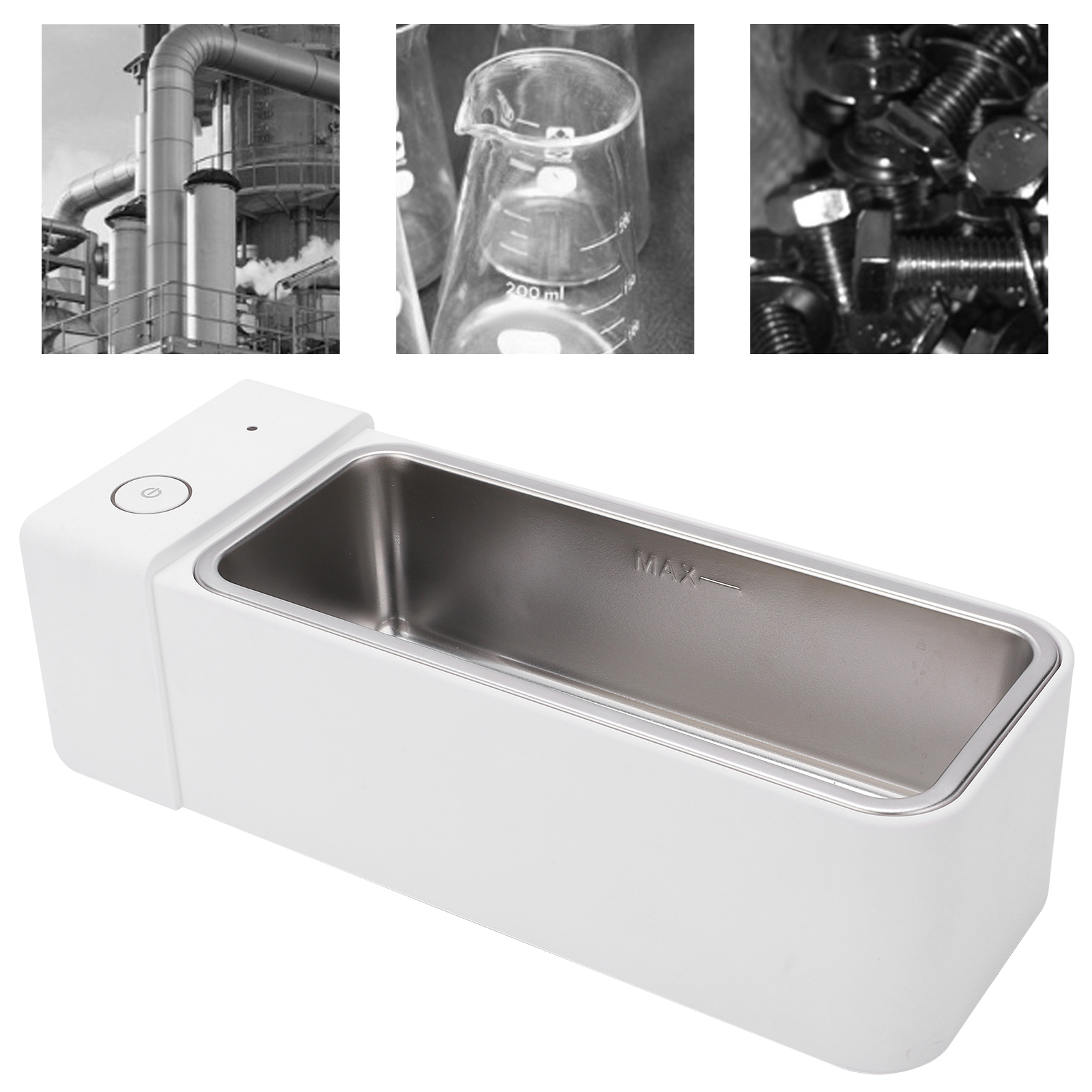 Mini-ultraschallreiniger 600 Ml Für Uhren, Zahnprothesen, Mobiltelefone, Motherboards, Brillen, Schmuck Und Accessoires (europäischer Standard 220 V)