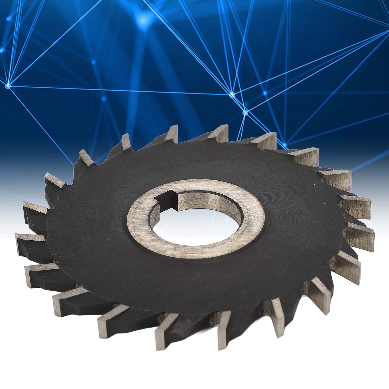 Dreiseitiger Fräser Aus Schnellarbeitsstahl Mit Geraden Zähnen Für Einen Schnitt Von 1258 Mm.
