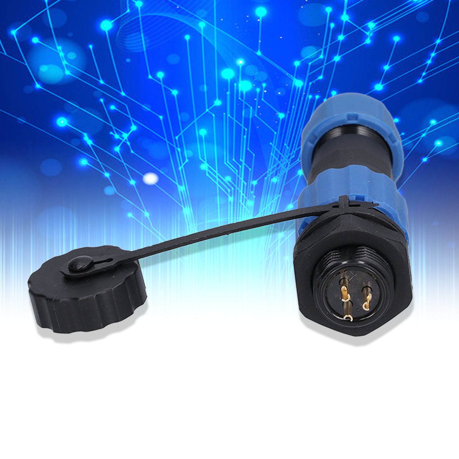 Sp13-rückmutter, Ip68 Wasserdichter Luftfahrtstecker Und -buchse Mit Rückmutter, Mehradriger, Verlöteter Stecker- Und Buchsenkupplungs-klemmenblock, 3 Leiter.