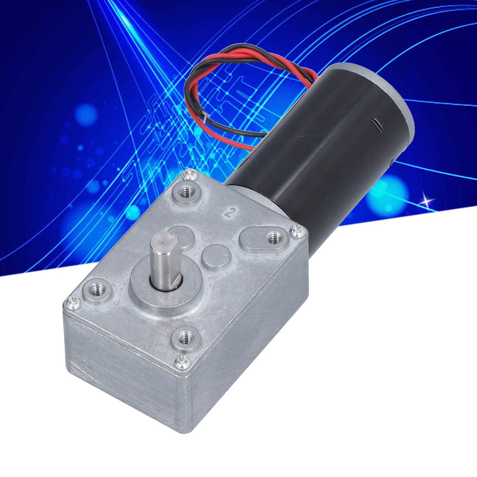 24-v-einachsen-schneckengetriebemotor Mit Reversier- Und Selbsthemmfunktion, Kabel, Drehmomentstarker Getriebemotor, 10 U/min Elektrischer Schneckengetriebemotor