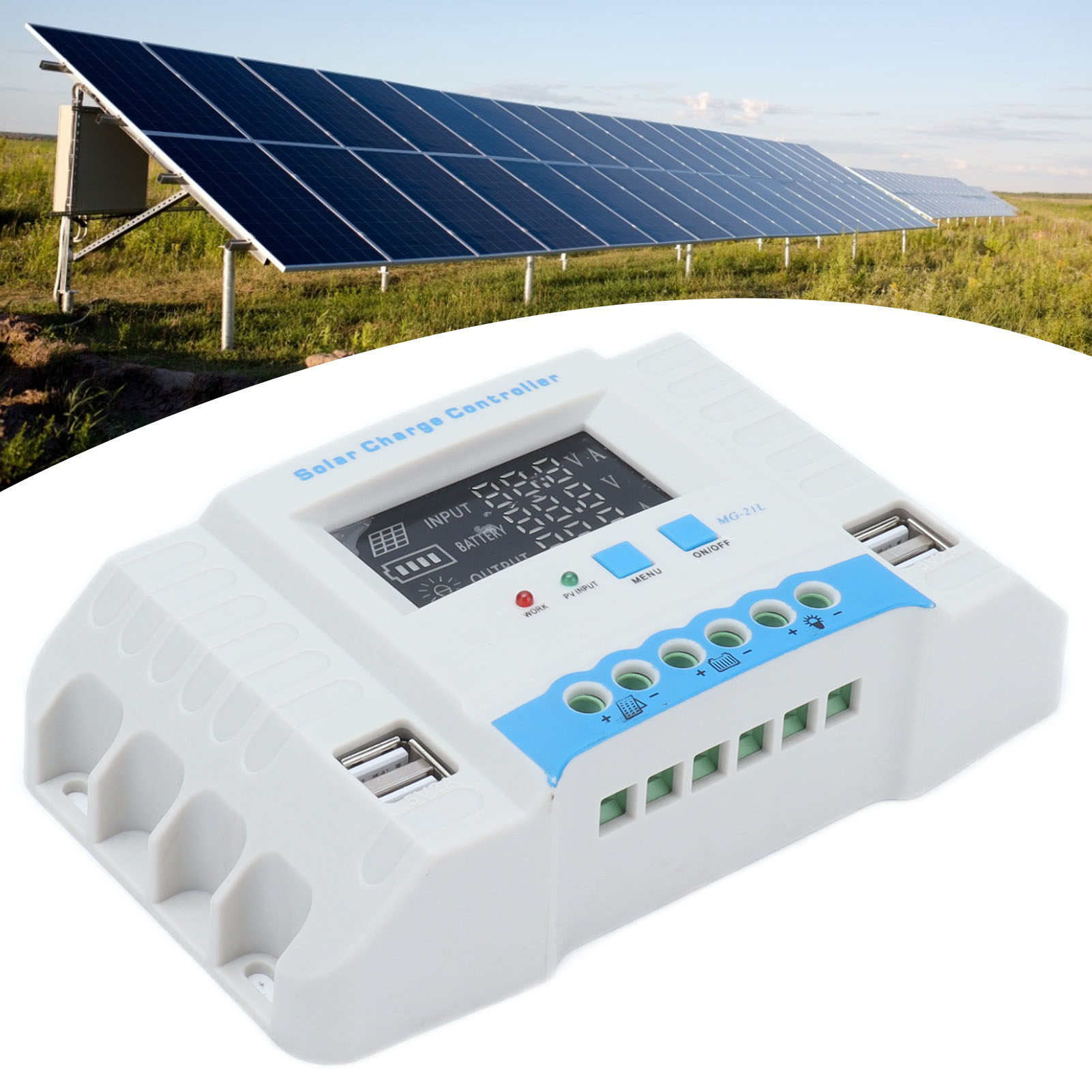 30a Lcd Pwm Solar-laderegler