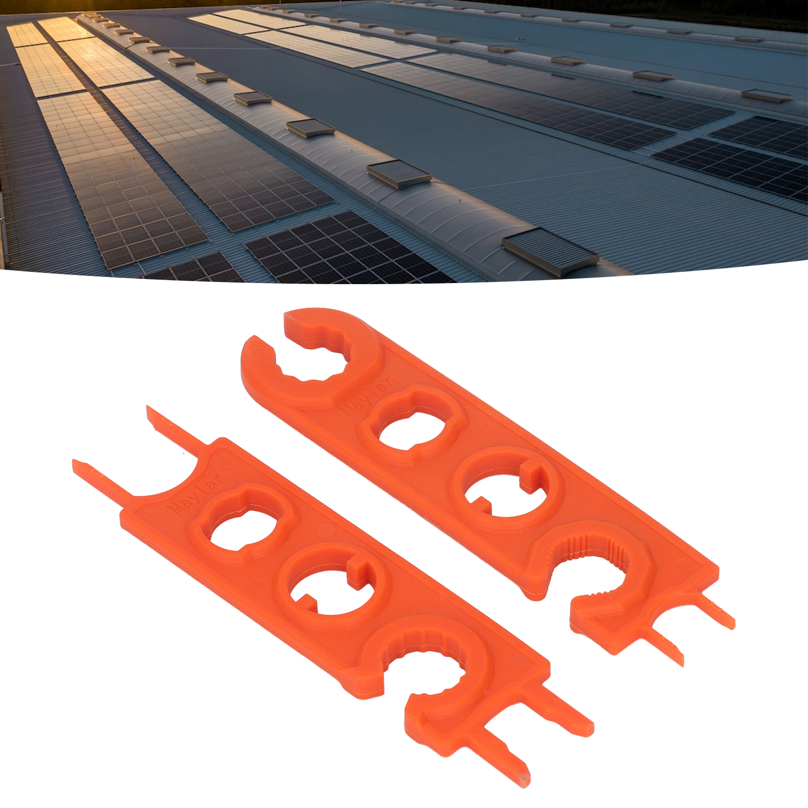 Verbesserter Mc4-schlüssel Für 1 Paar Photovoltaik-solarstecker (orange)