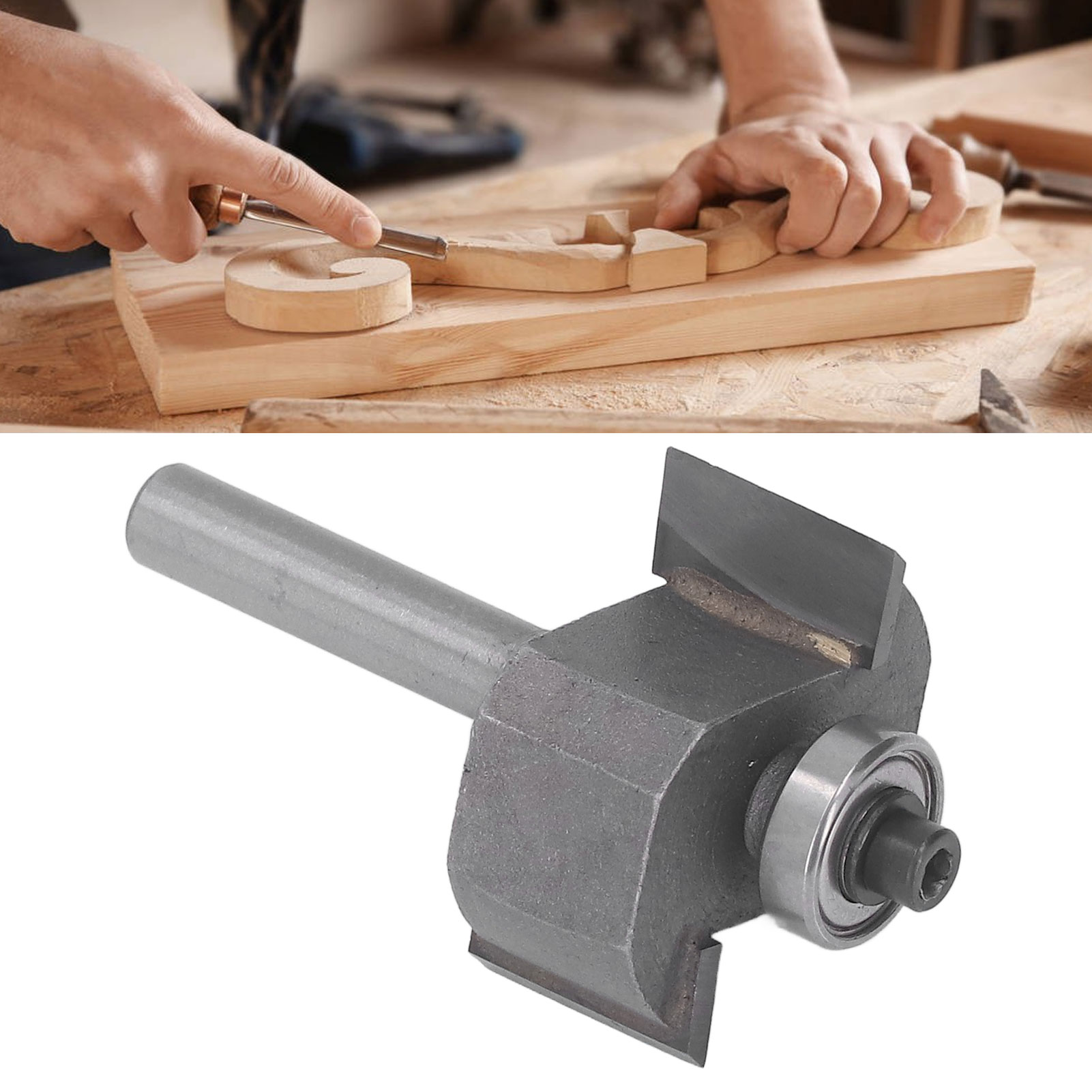 1/4" Schaft T-förmiger Kugel-holzfräser