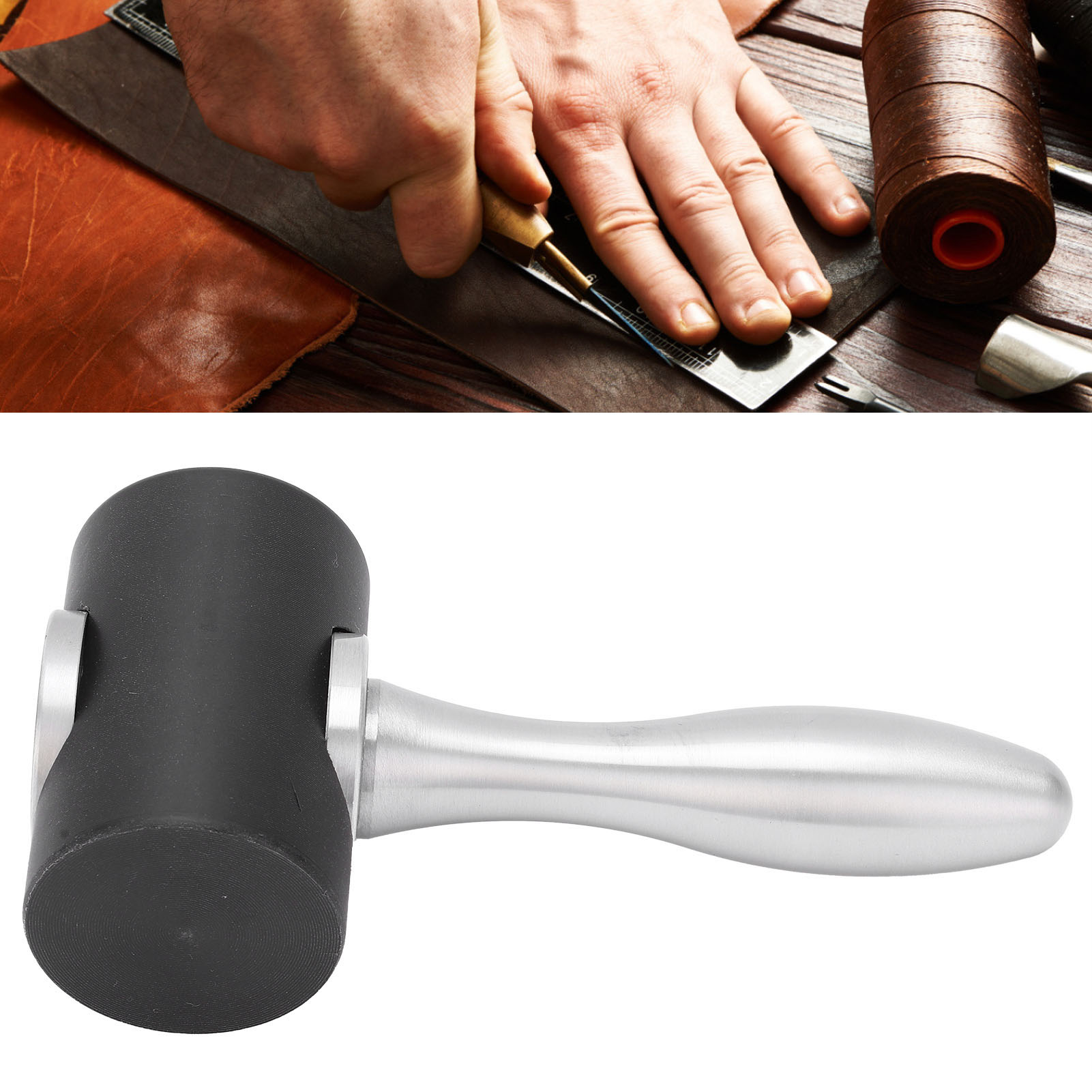 T-förmiger Hammer, Lederlocher, Diy-lederhammer.