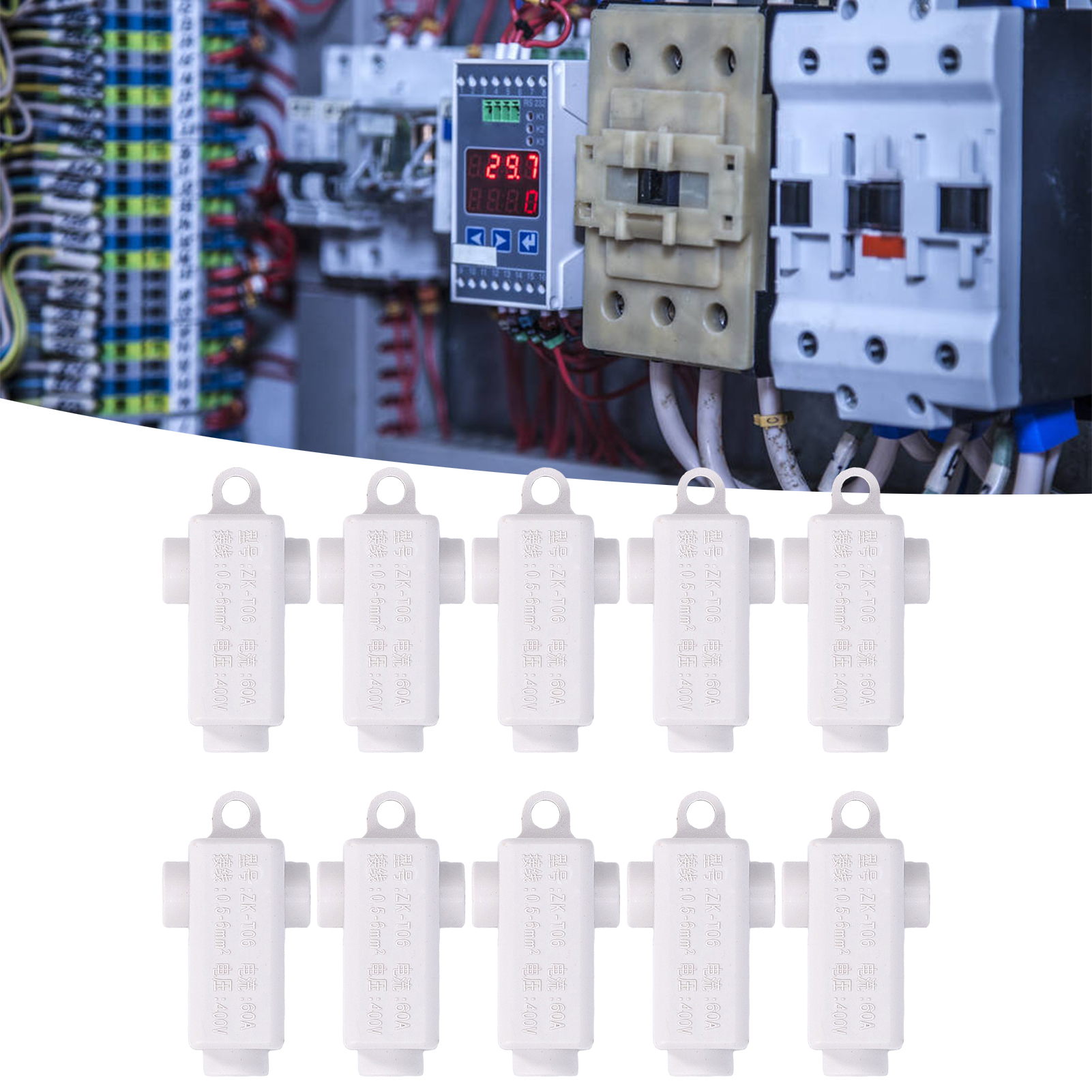 Hochleistungs- Und Hochstrom-t-splitter Zk-t06 400v/60a (10 Stück Pro Set)