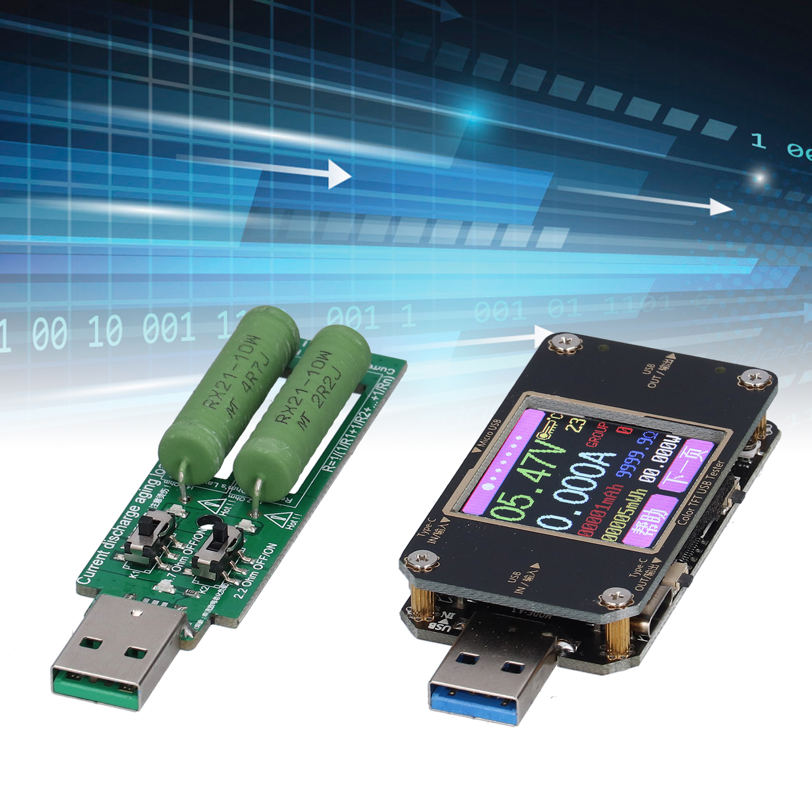 Multifunktions-teilentladungstester Typ C, Usb-tester, Digitales Voltmeter Und Amperemeter, Kapazitätsmessgerät
