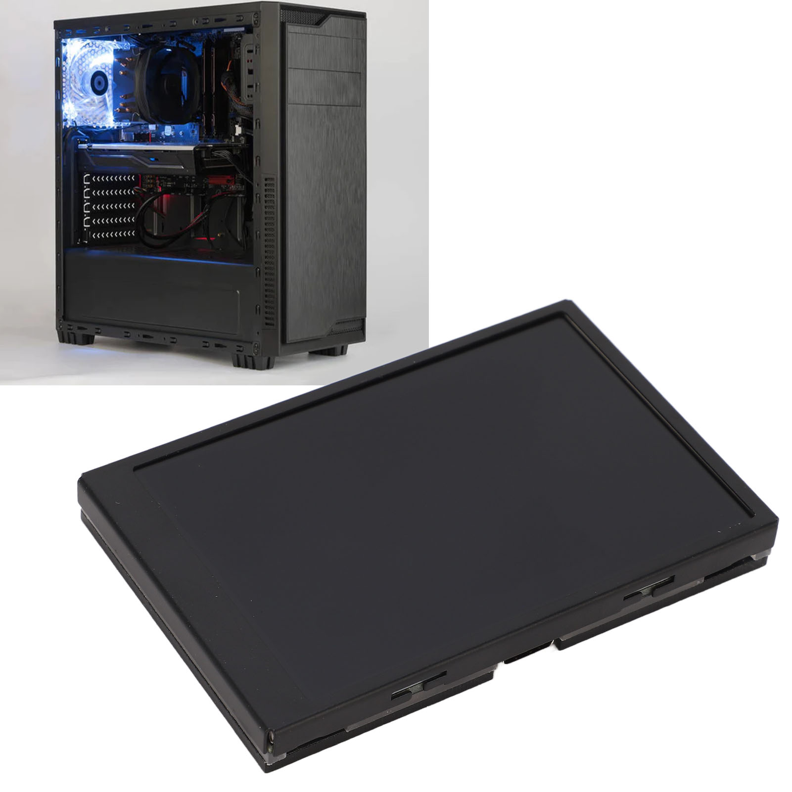 Erweitertes V2 Überwachungskit Mit 3,5-zoll-monitor Für Mini-itx-gehäuse (ips Typ-c, Zweitbildschirm, Cpu, Gpu, Ram, Hdd, Usb-überwachung, Anzeigeoptionen, Standard-aida64-version)