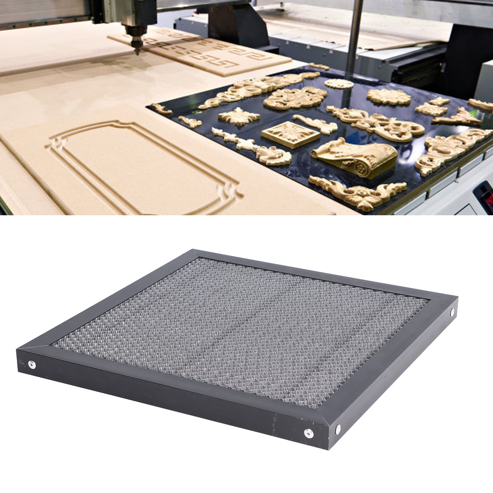 Laserschneidmaschine Zum Gravieren Von Wabenplatten, Stütztisch Zum Gravieren Einer Einzelnen Wabenplatte (300x300x22mm)